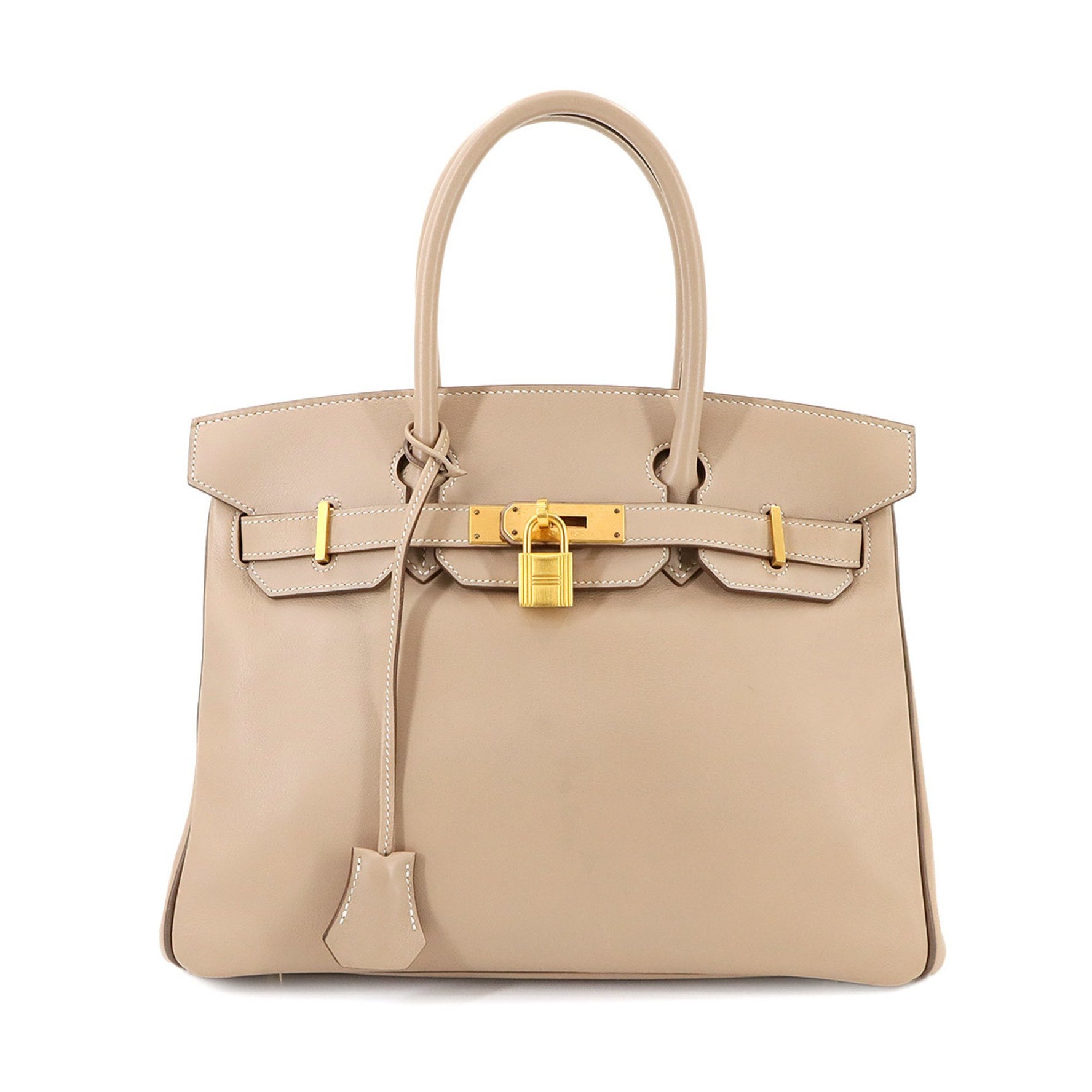 Hermes Hermès Birkin 30 Personal SPO Handbag in Swift Argile Etoupe with Matte Gold Hardware and P Stamp