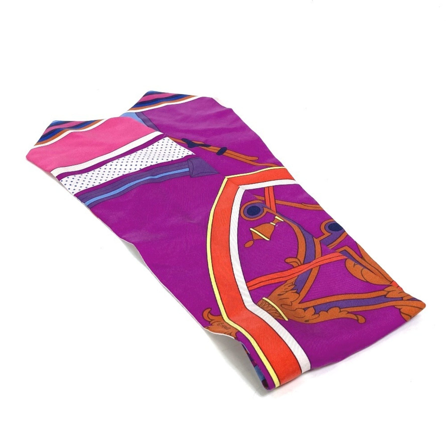 HERMES Twill Up Bandeau Scarf, Silk