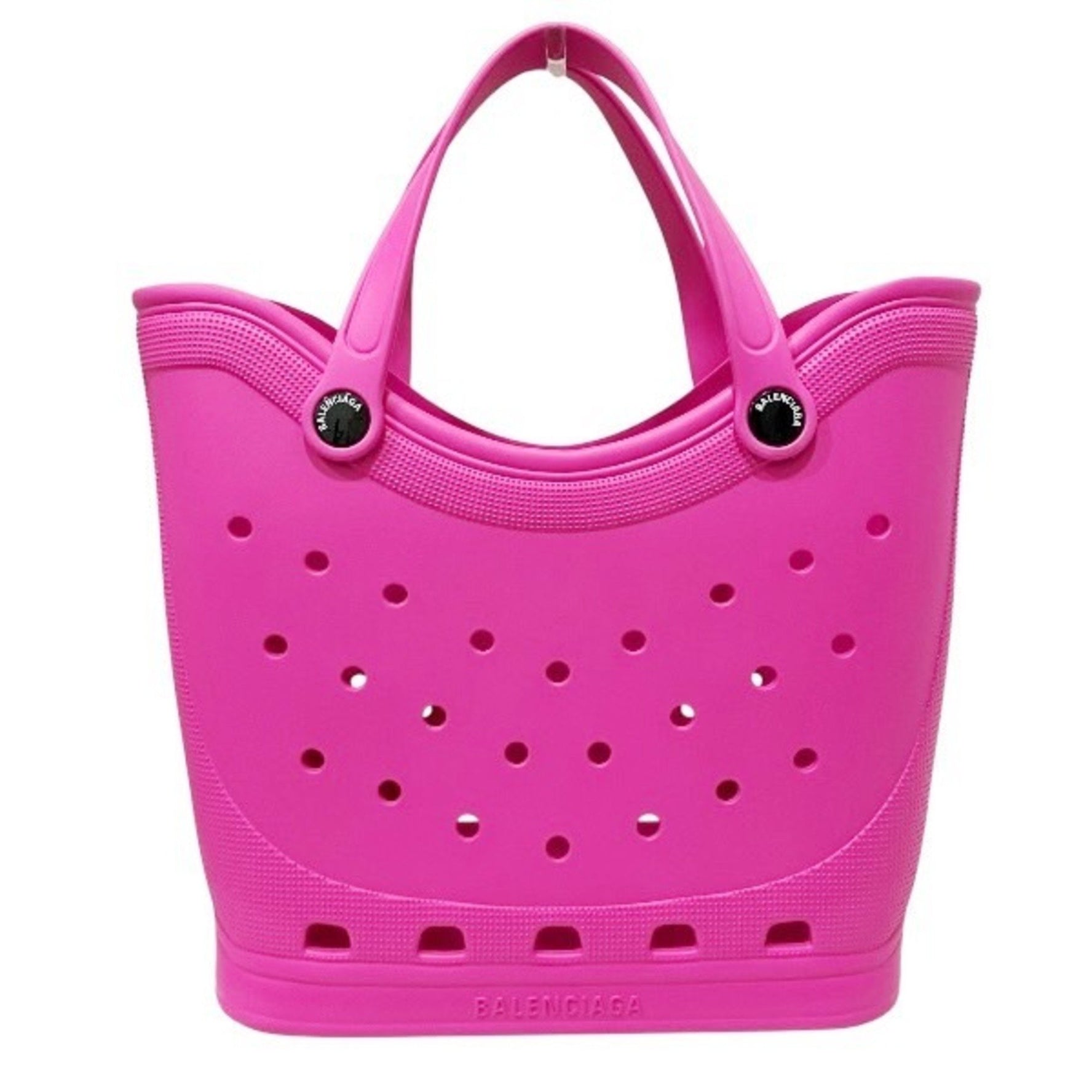 Balenciaga x Crocs Pink Rubber Tote Bag for Women