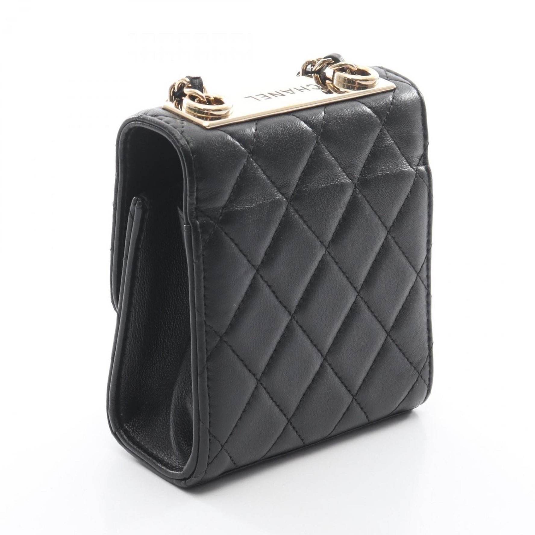 CHANEL Mini Matelasse Shoulder Bag, Lambskin Leather