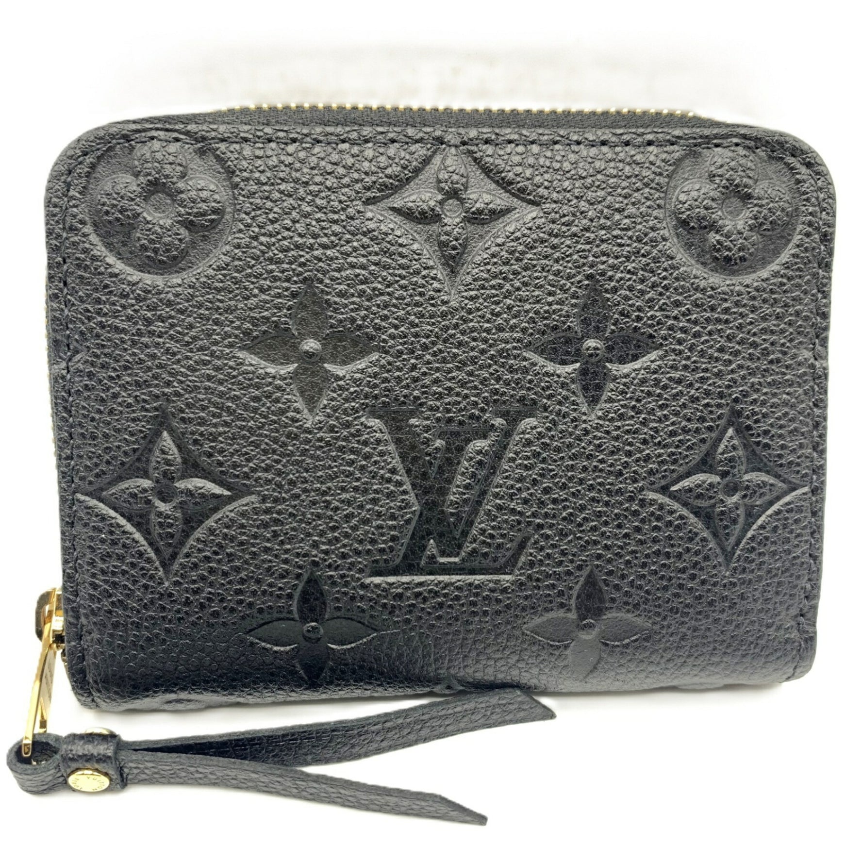 Louis Vuitton Zippy Coin Purse Wallet/Coin Case Monogram Empreinte Black Men's
