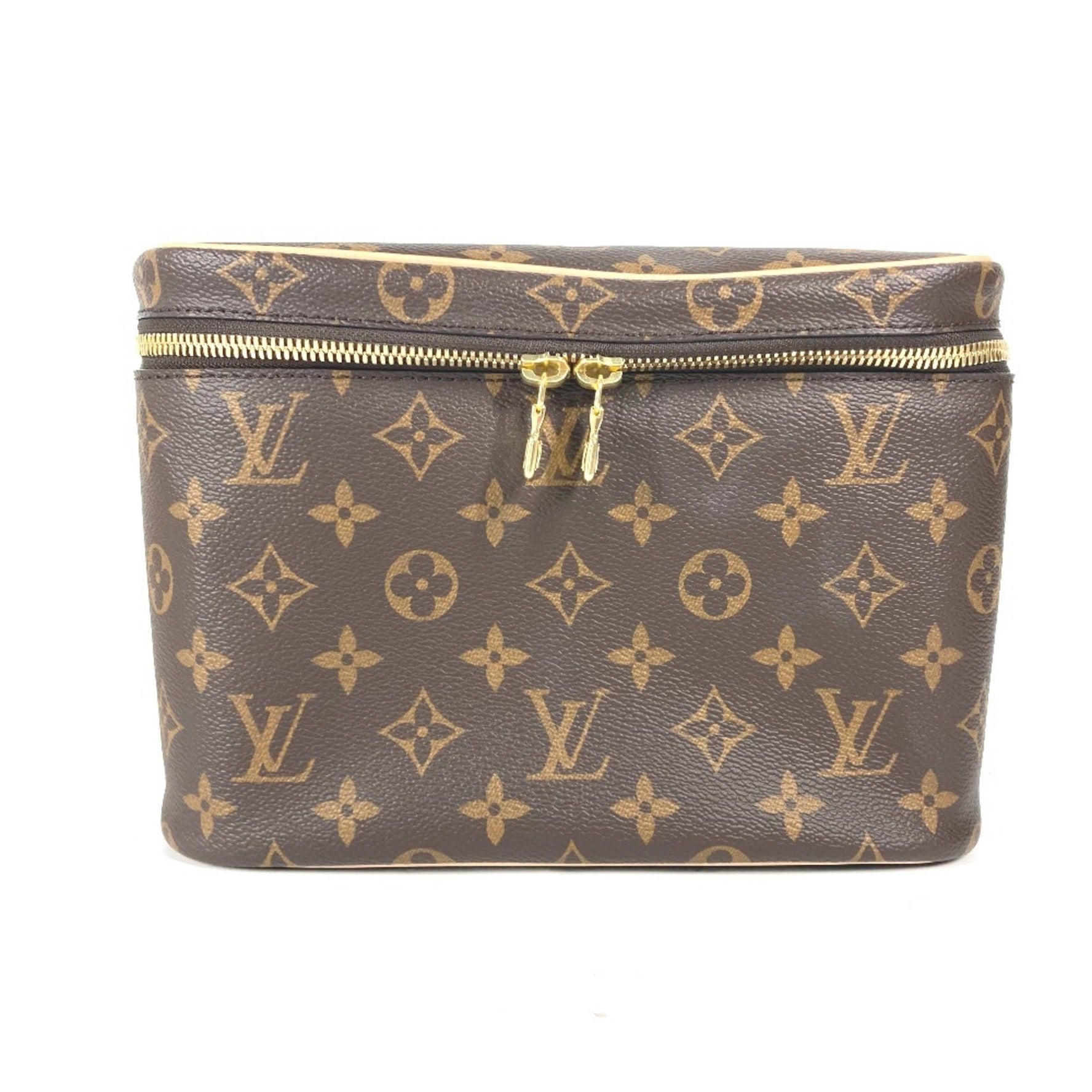 LOUIS VUITTON Louis Vuitton M42265 Monogram Nice BB Vanity Bag Pouch Handbag Canvas Women's Brown Similar