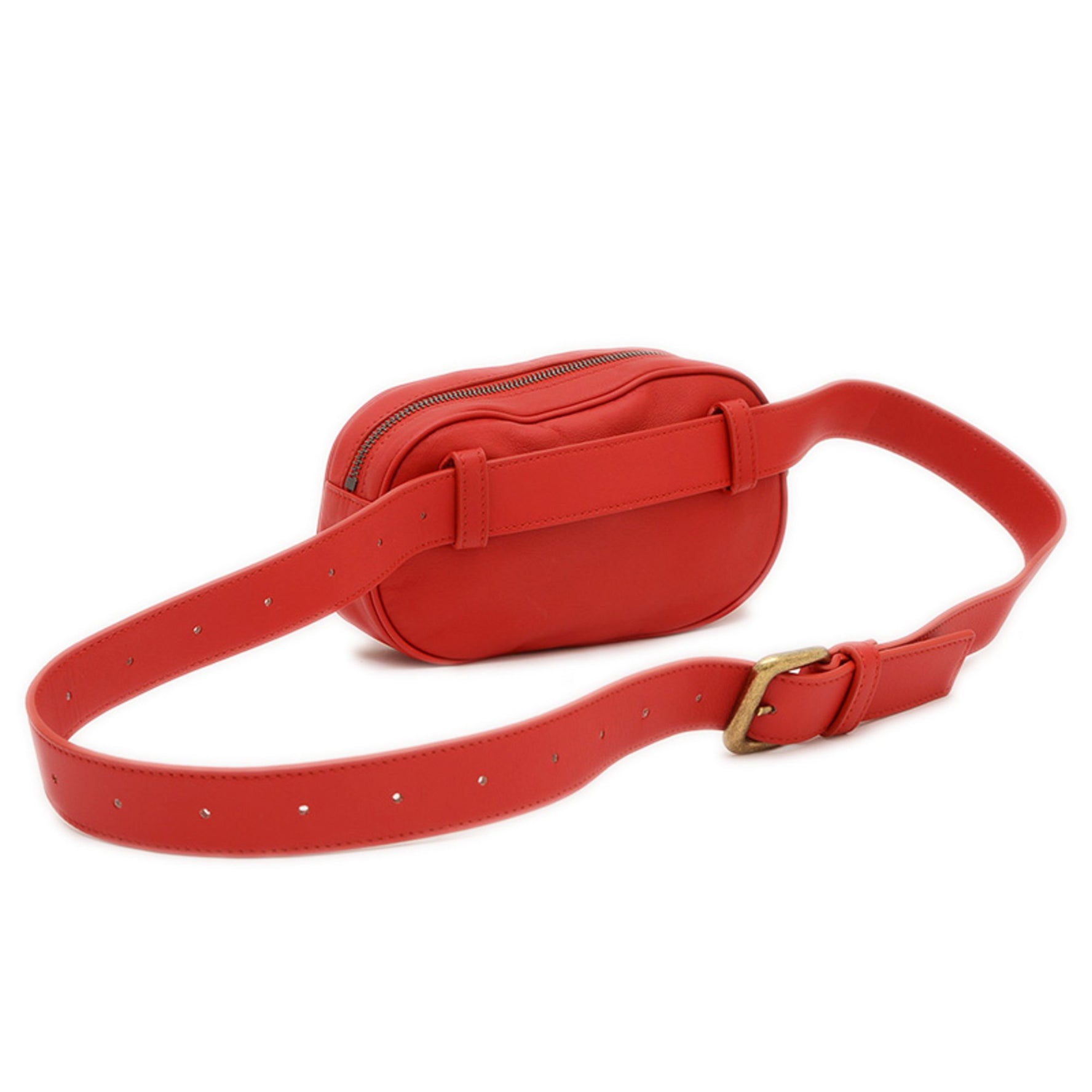 Bottega Veneta Intrecciato Body Bag Red