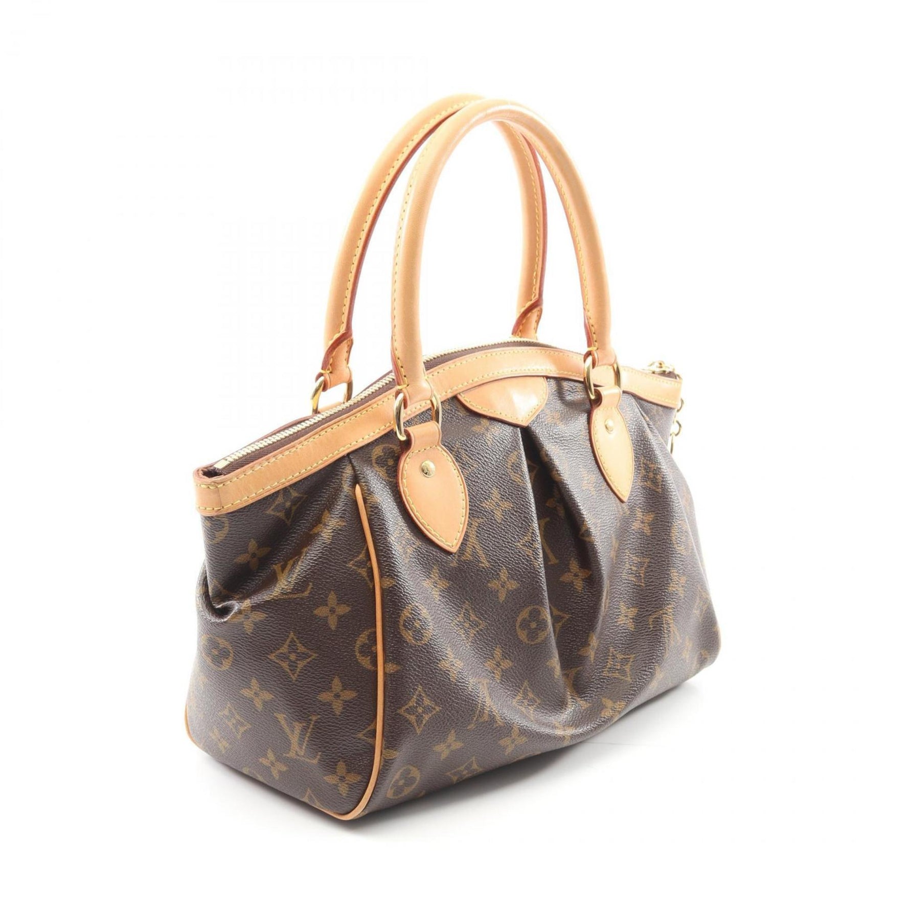 Louis Vuitton Tivoli PM Handbag, Coated Canvas and Leather, Monogram