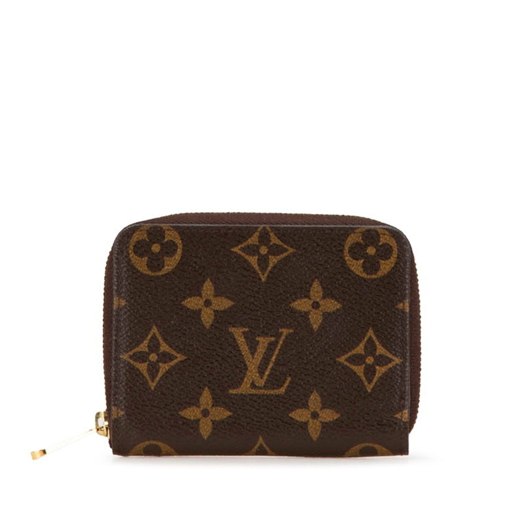 Louis Vuitton Monogram Zippy Coin Purse Case PVC Leather