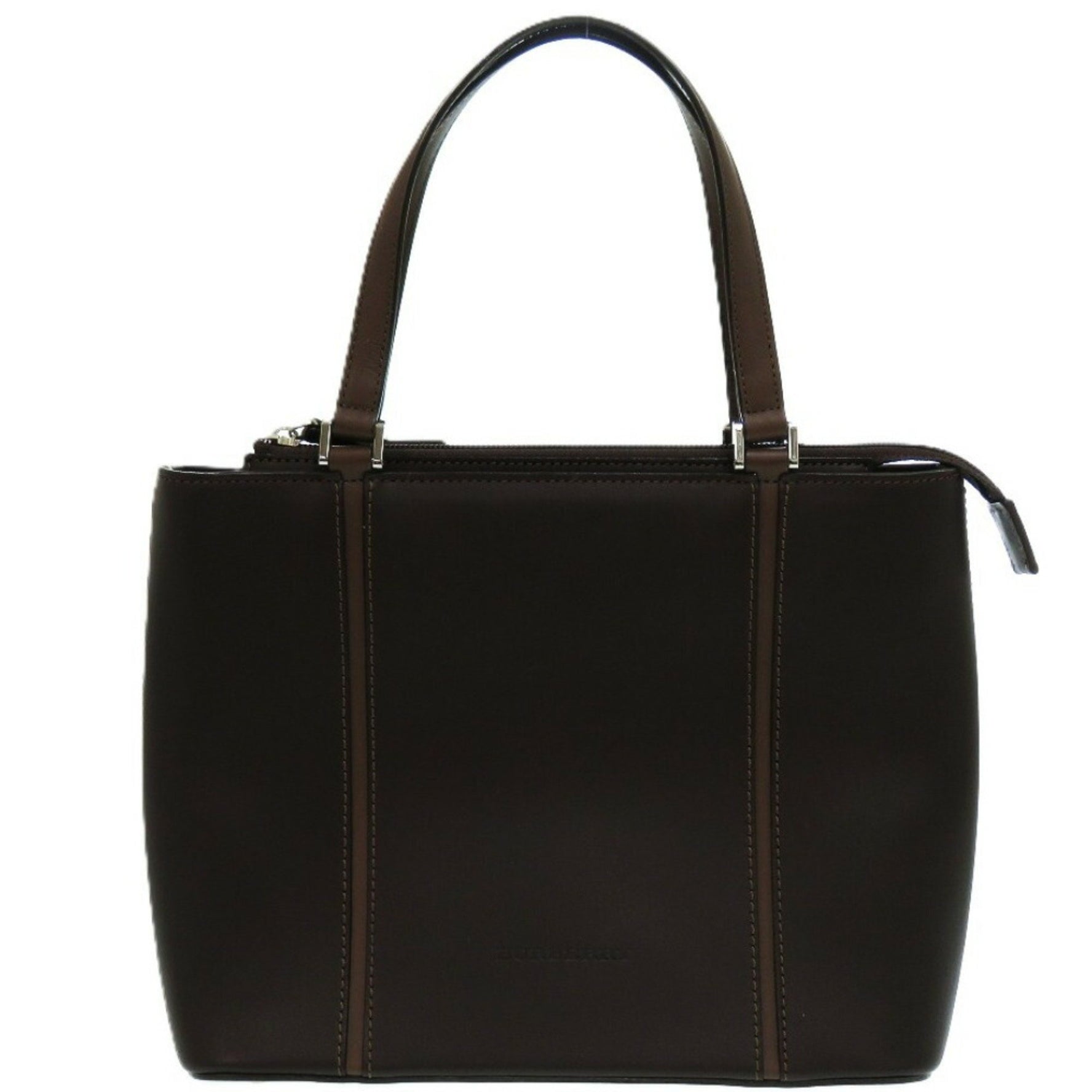 Burberry Nova Check Leather Tote Bag