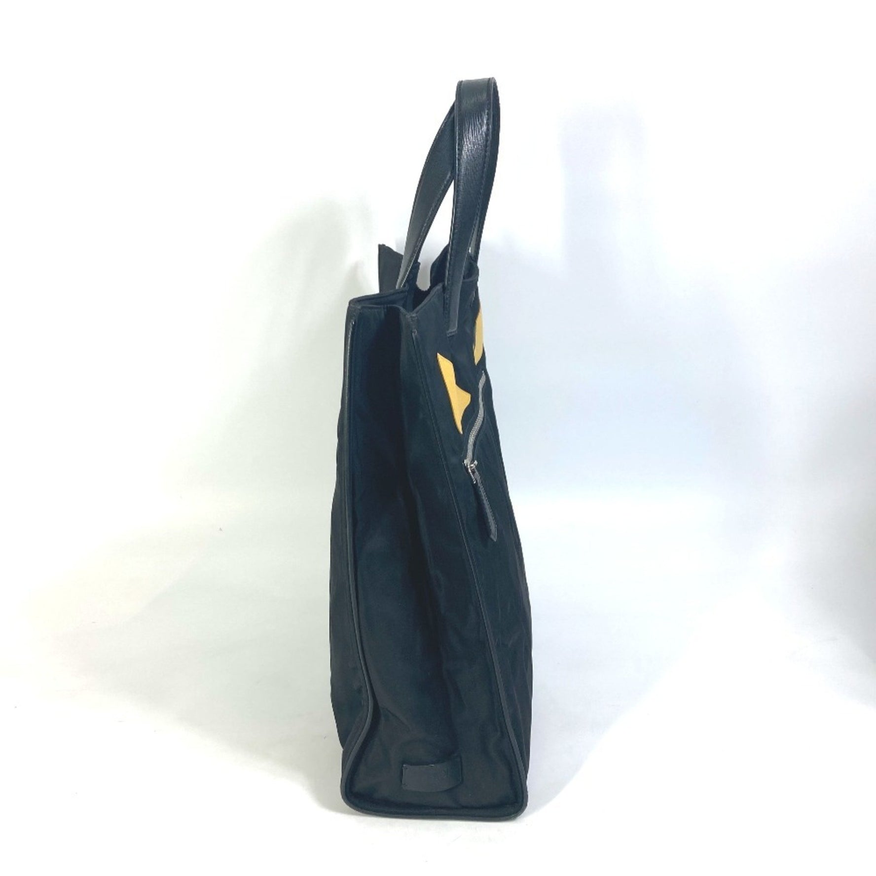 FENDI Monster Bugs Tote Bag, Nylon, Black