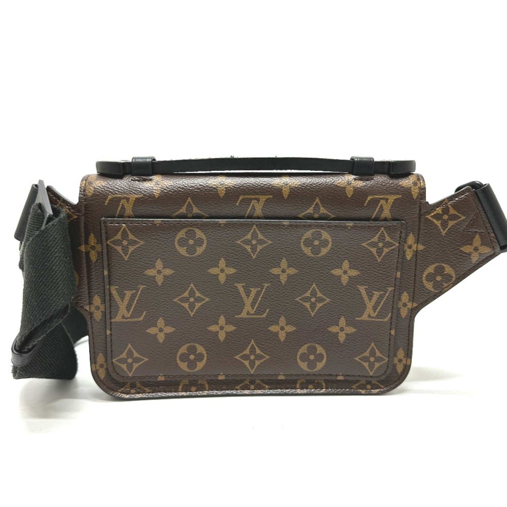 LOUIS VUITTON M45864 Monogram S-Lock Slingback Waist Bag/Shoulder Bag in Canvas, Men's, Brown
