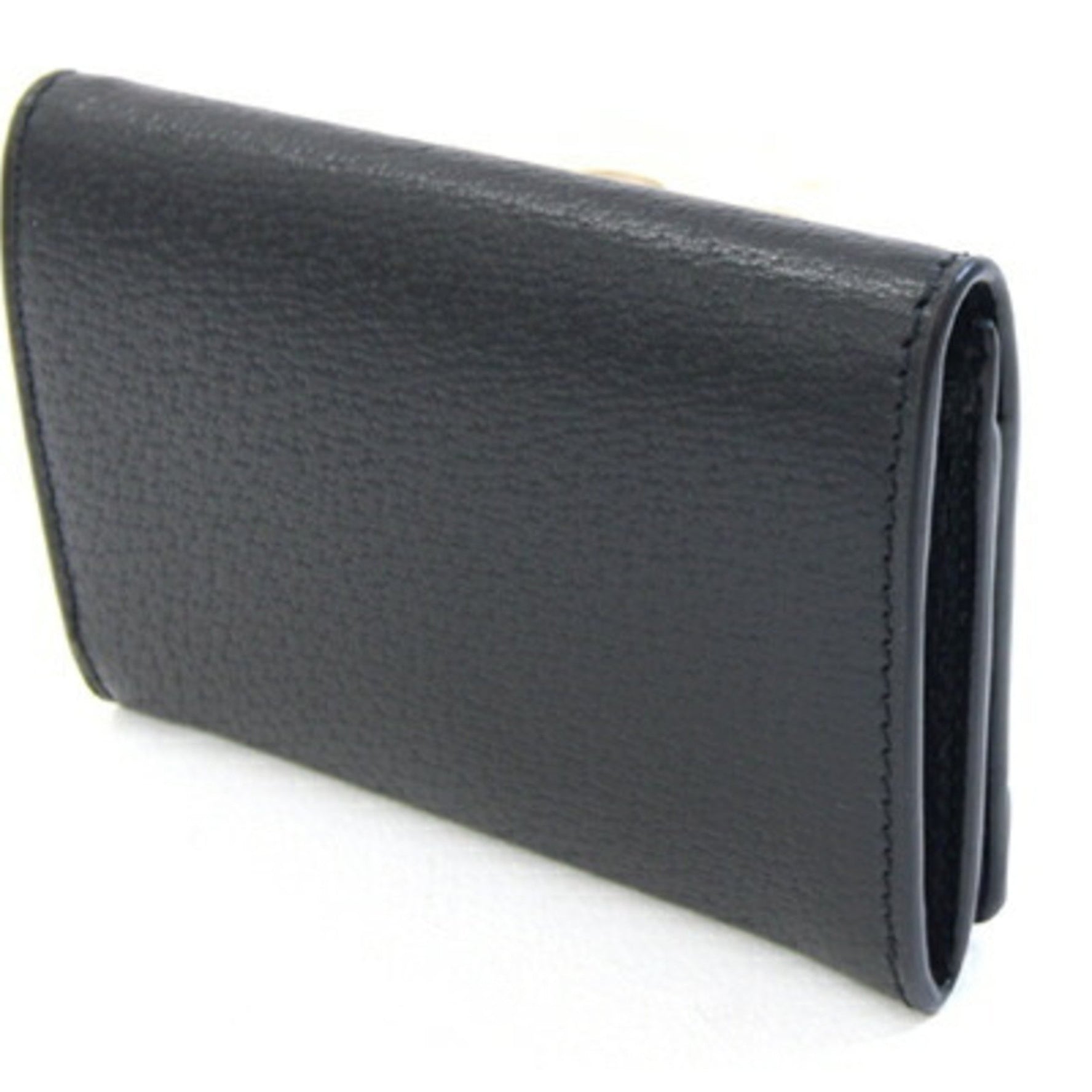 Gucci Interlocking G Business Card Case Black Leather Men's GUCCI