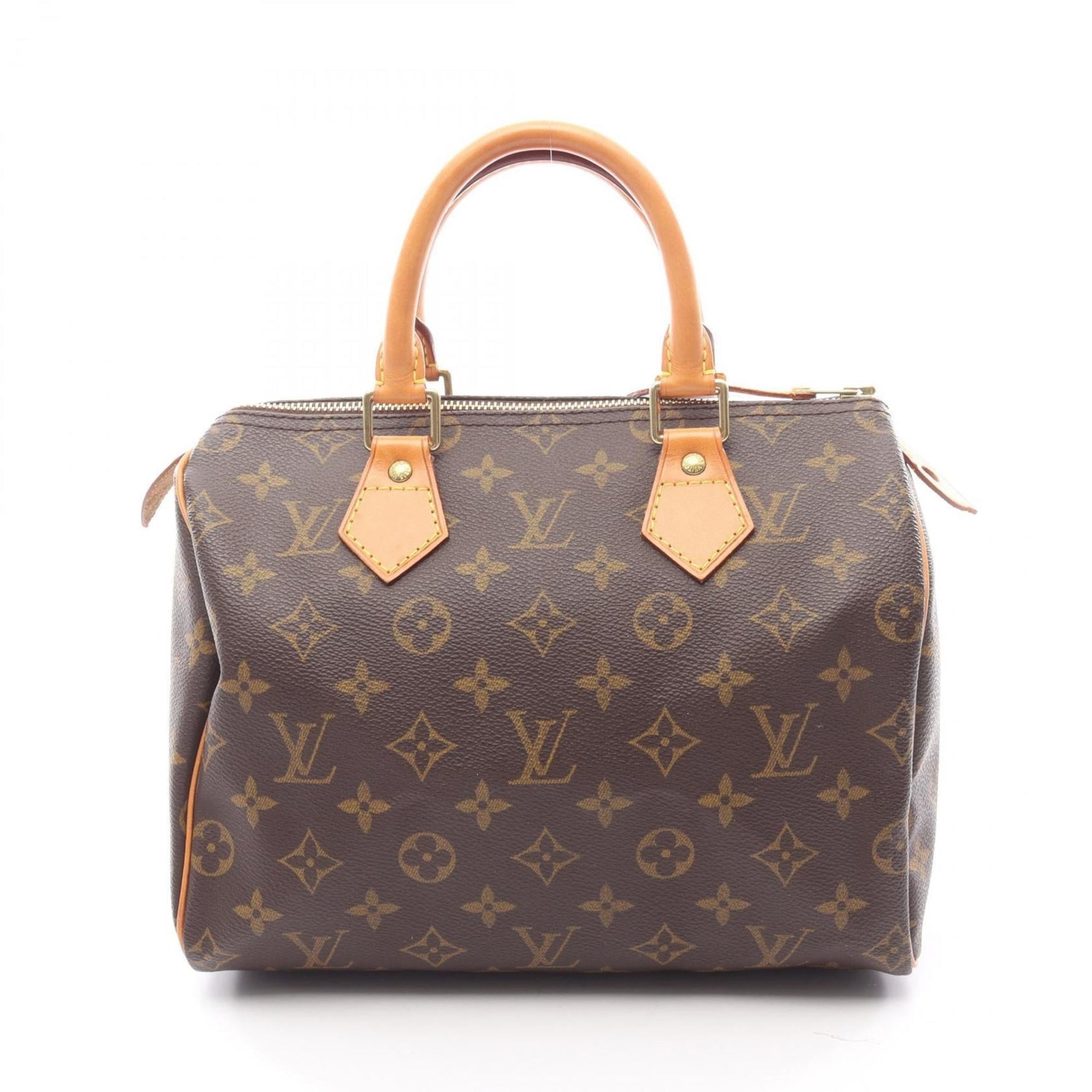 Louis Vuitton Speedy 25 Monogram Handbag, Coated Canvas and Leather