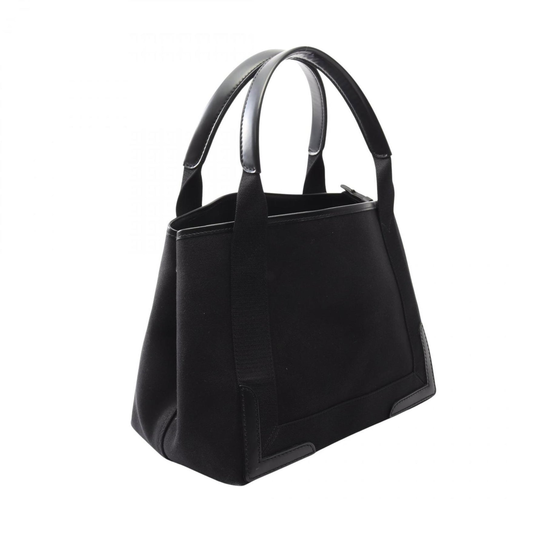 Balenciaga Navy Cabas S Tote Bag, Canvas and Leather, Black