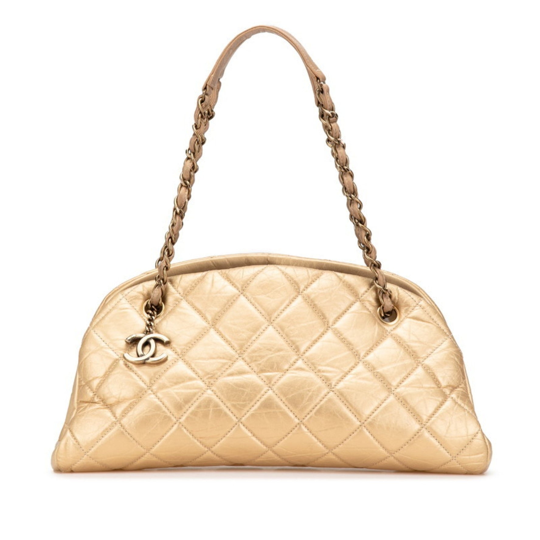 CHANEL Matelasse Coco Mark Chain Tote Bag, Leather