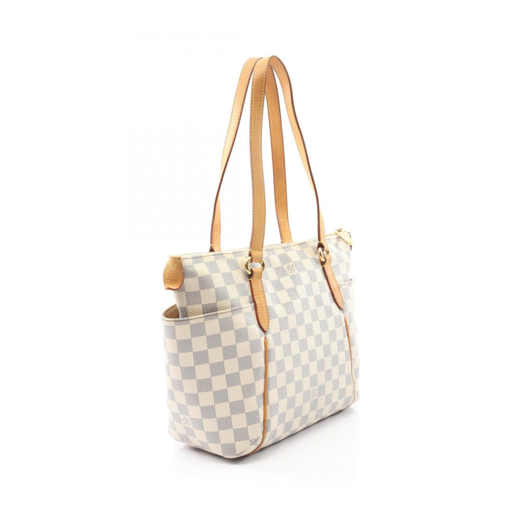 Louis Vuitton Totally PM Tote Bag, Coated Canvas and Leather, Damier Azur