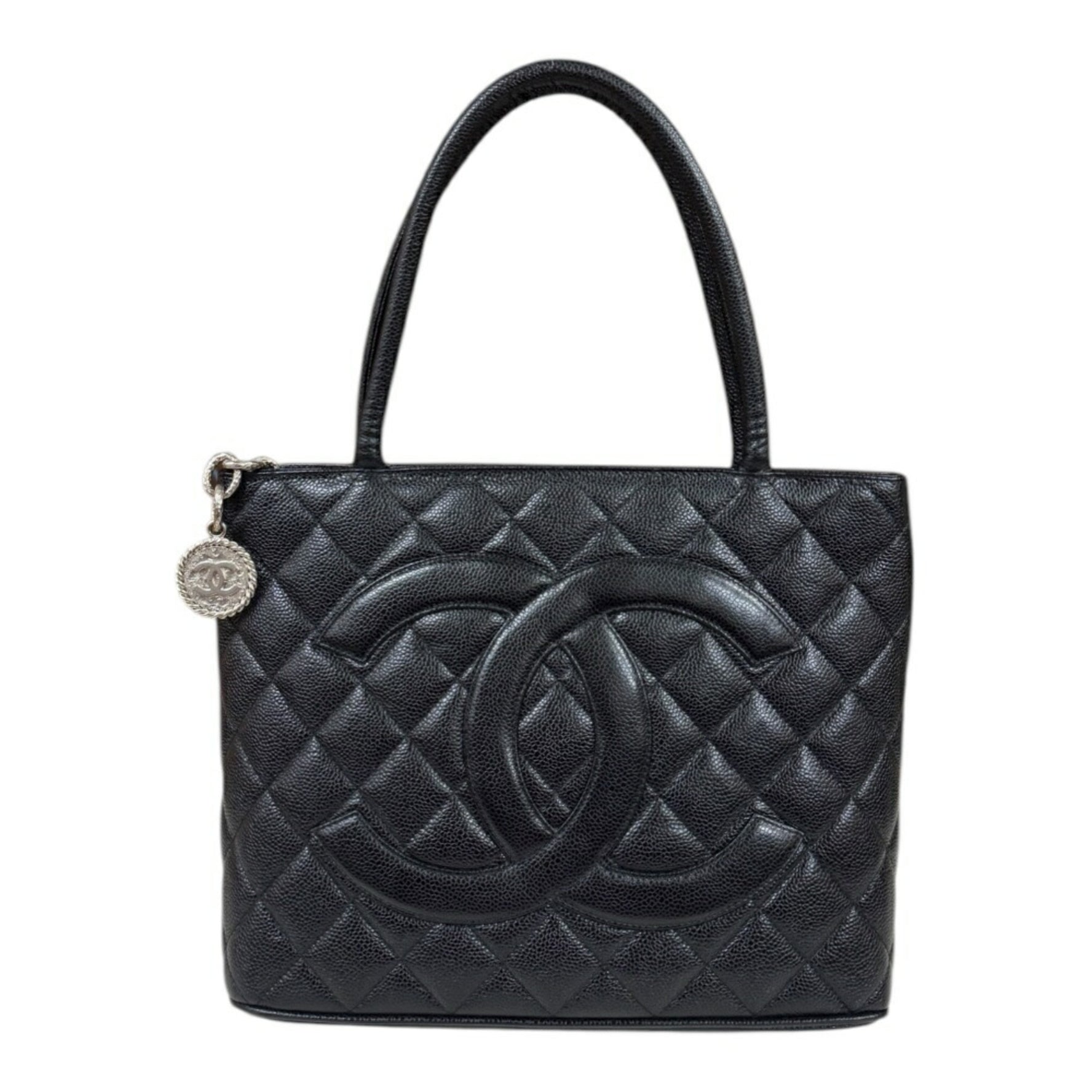 CHANEL Reproduction Tote Bag Caviar Skin
