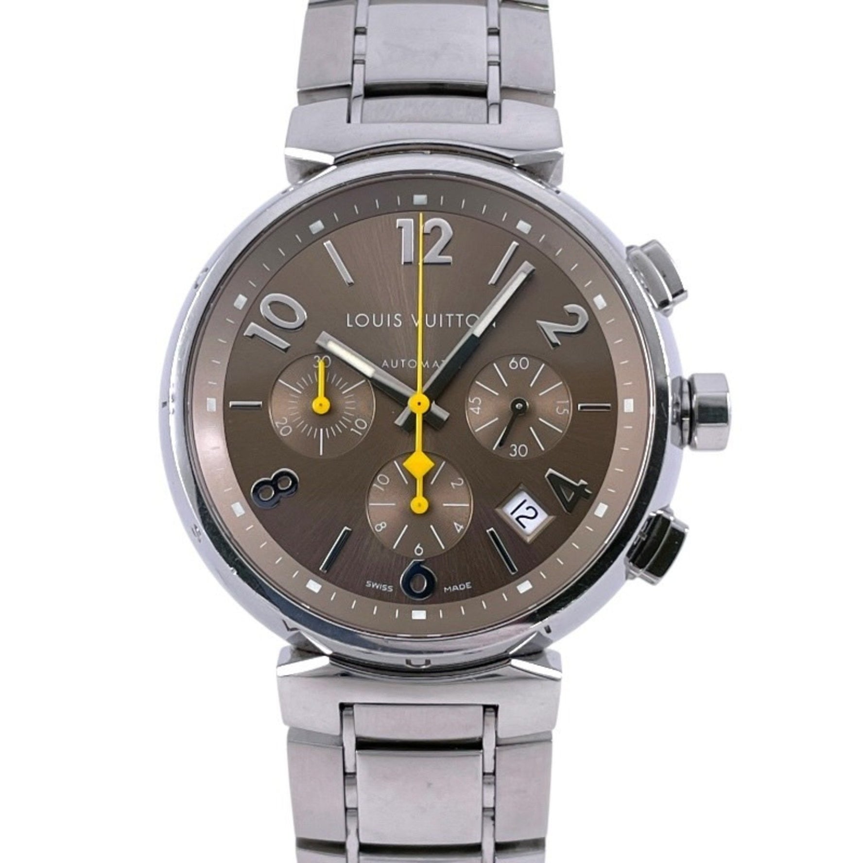 LOUIS VUITTON Tambour Chronograph Q1122 Stainless Steel Men's Automatic Watch