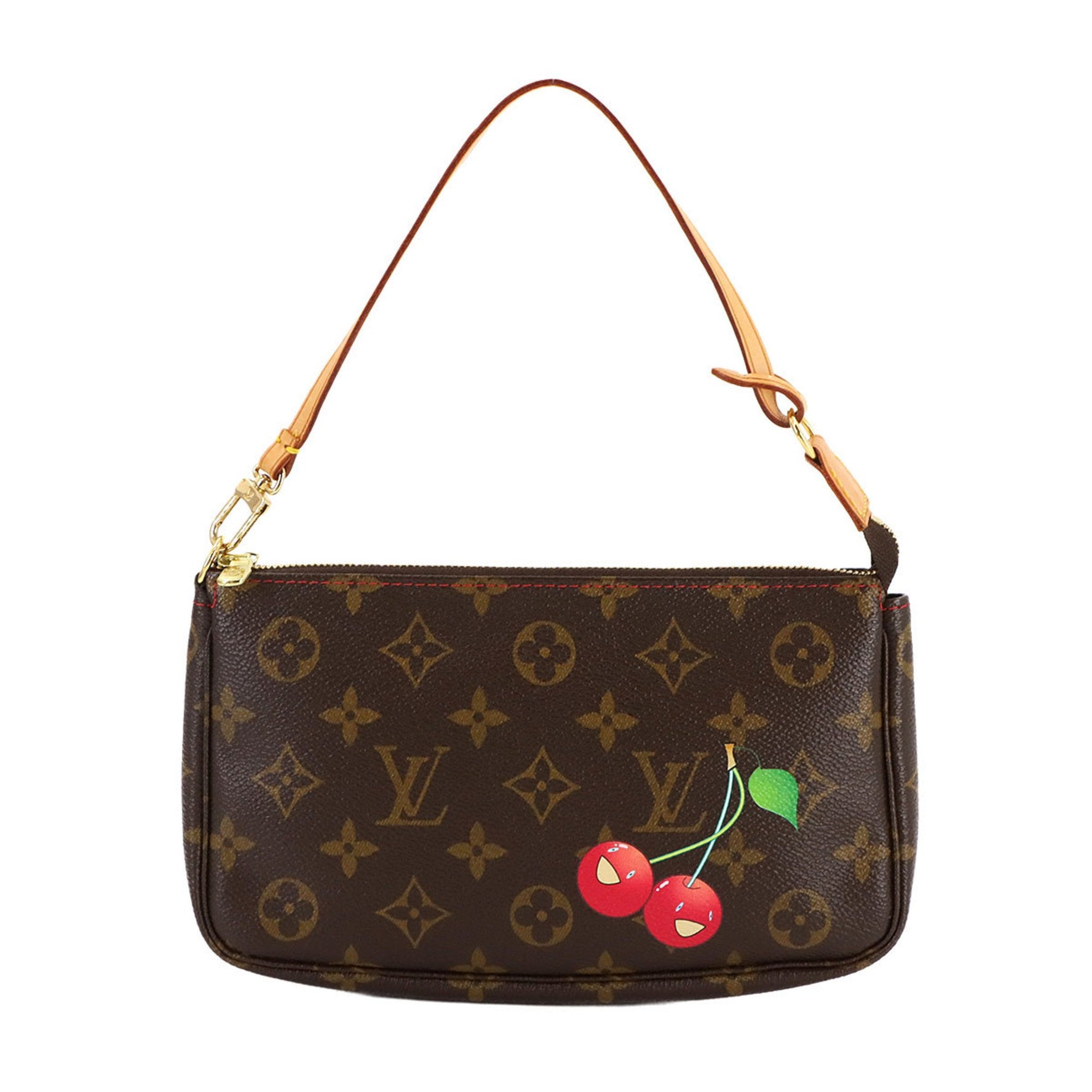 Louis Vuitton Monogram Cherry Pochette Accessoires Handbag by Takashi Murakami