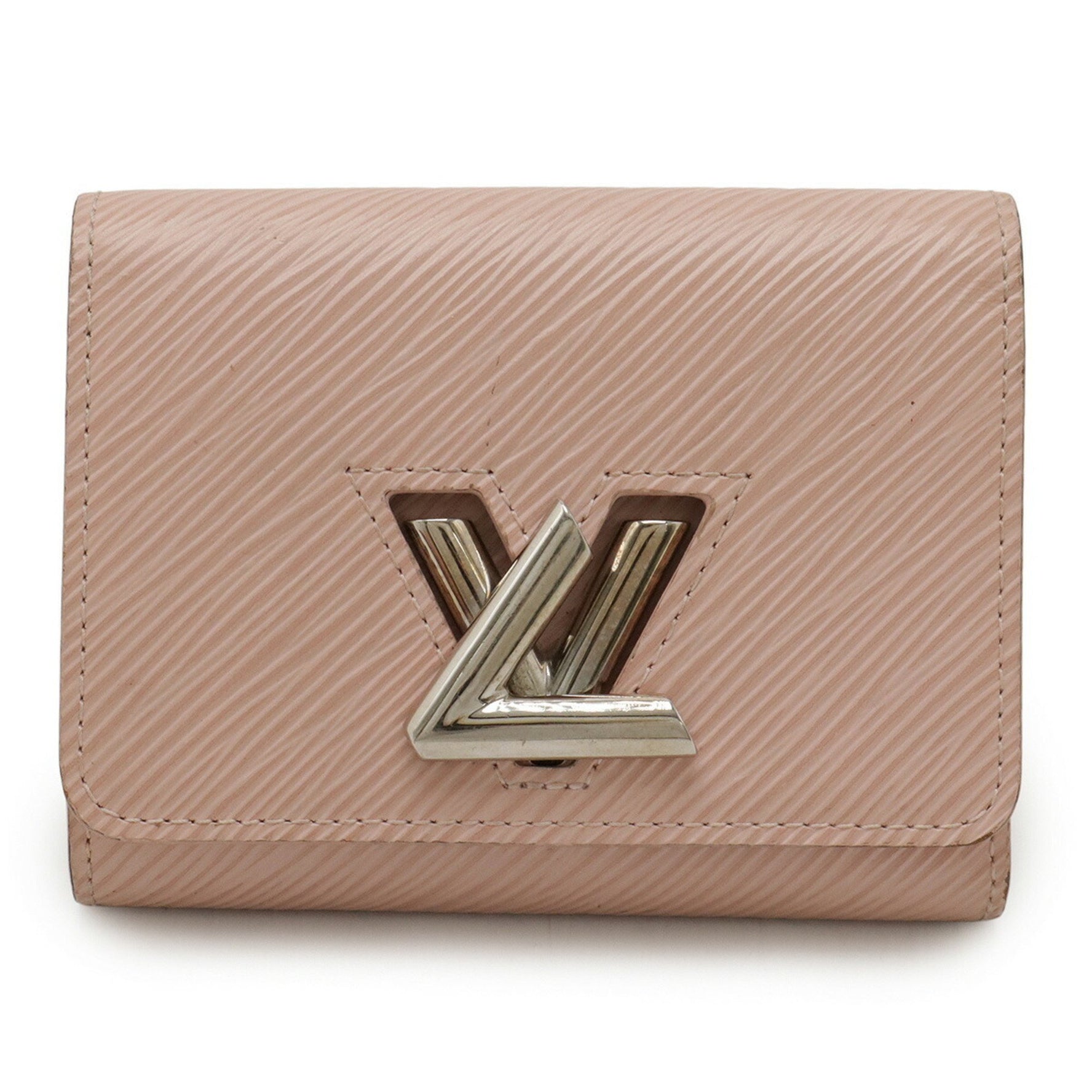 Louis Vuitton Epi Portefeuille Twist Compact Tri-fold Wallet in Rose Ballerine Pink