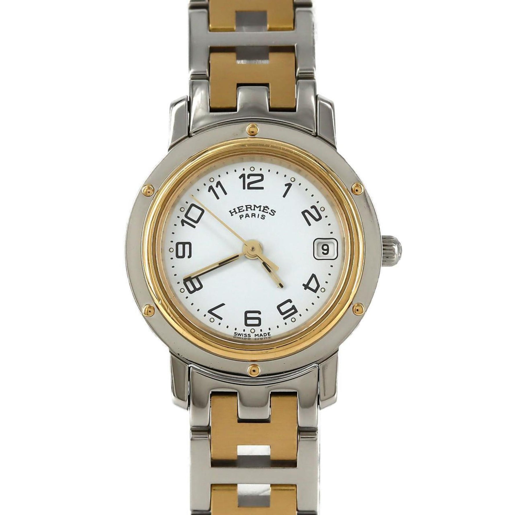 Hermès Clipper Two-tone SSxGP Quartz Watch