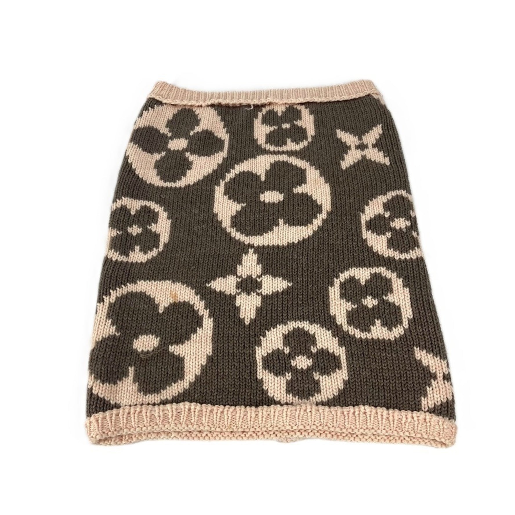 Louis Vuitton Monogram Snood Accessory Scarf Wool Pink