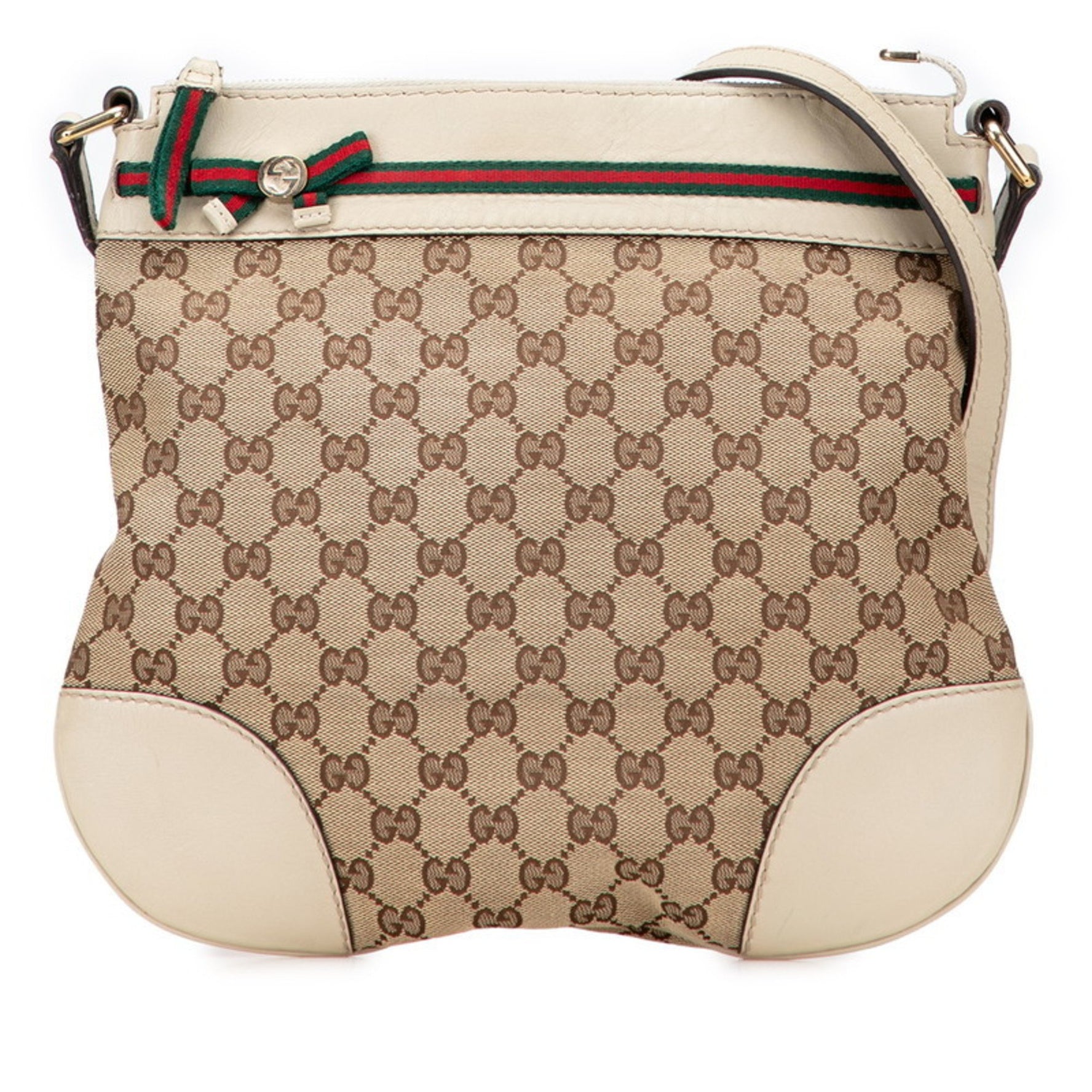 Gucci GG Canvas Mayfair Shoulder Bag and Leather