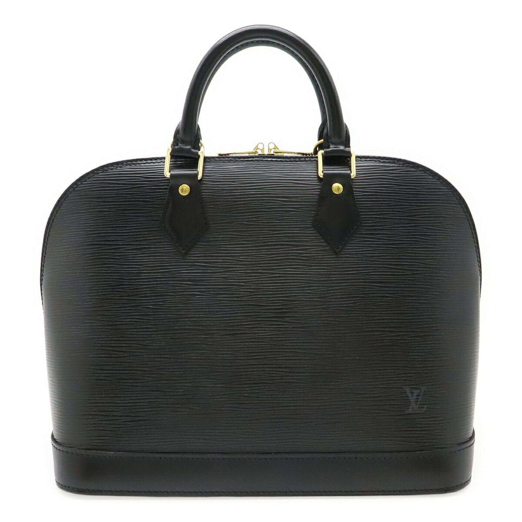 Louis Vuitton Epi Alma Handbag Leather Noir Black