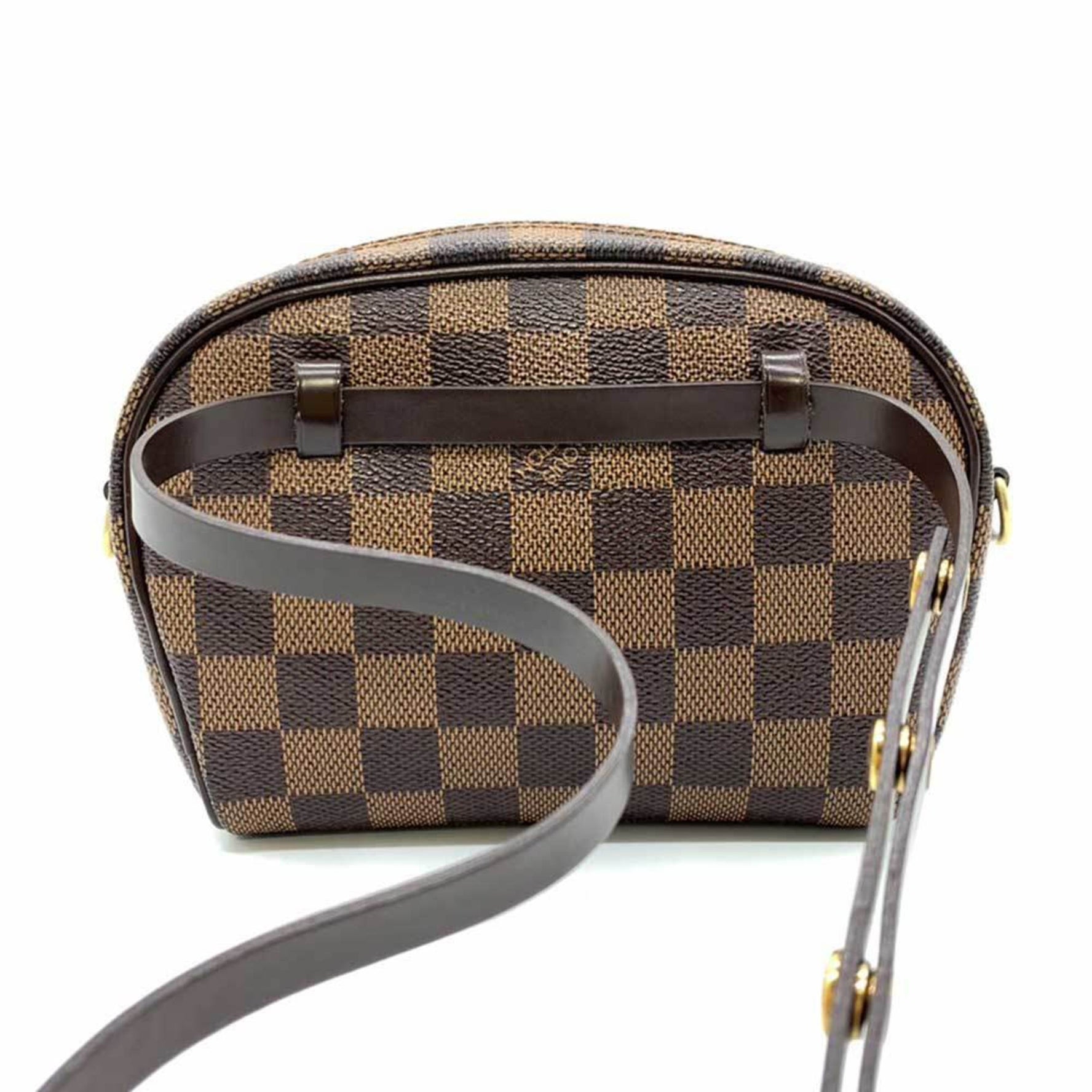 Louis Vuitton Bag Pochette Ipanema Ebene Brown Shoulder Waist Damier LOUISVUITTON