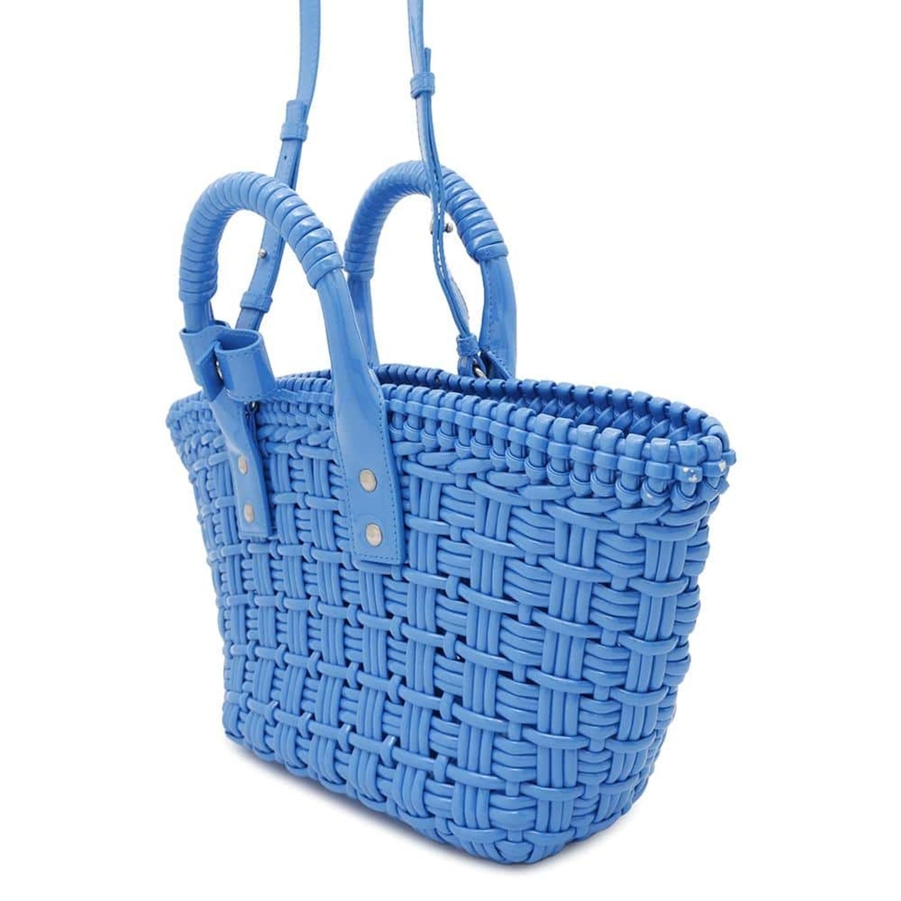 Balenciaga Handbag Bistro XS Patent Leather BALENCIAGA 2way Shoulder Bag Basket