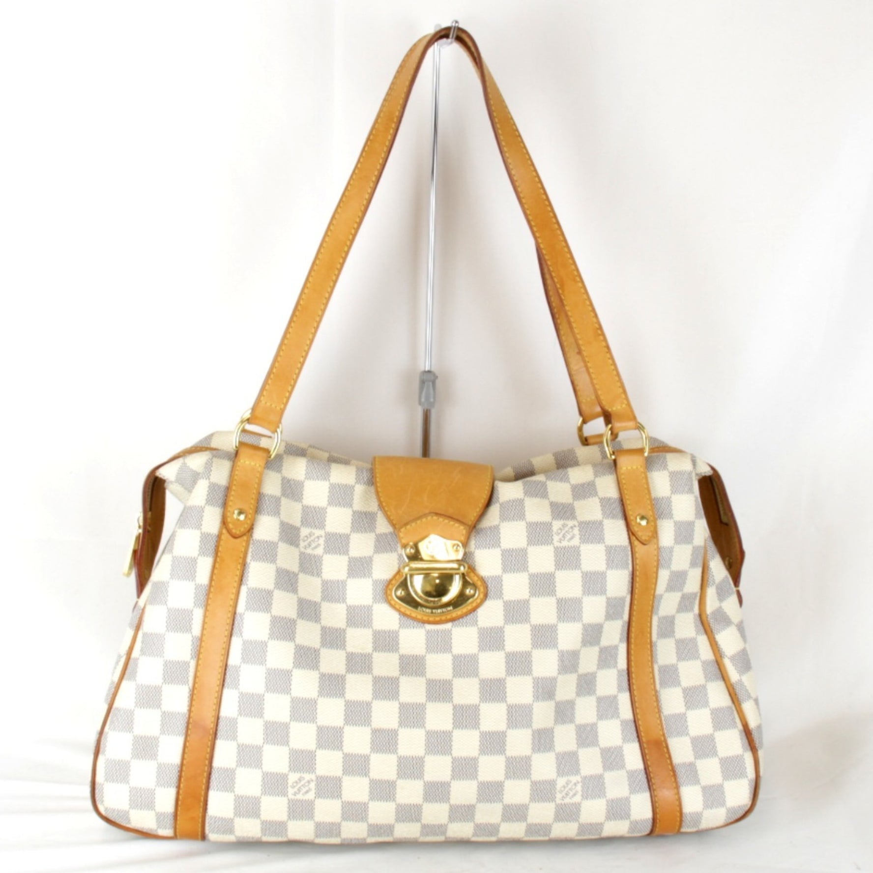 LOUIS VUITTON Stresa GM Shoulder Bag in Damier Azur Canvas