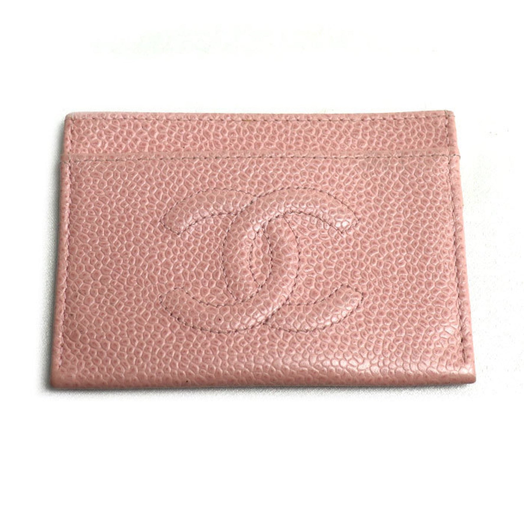 CHANEL Coco Mark Caviar Leather Card Case