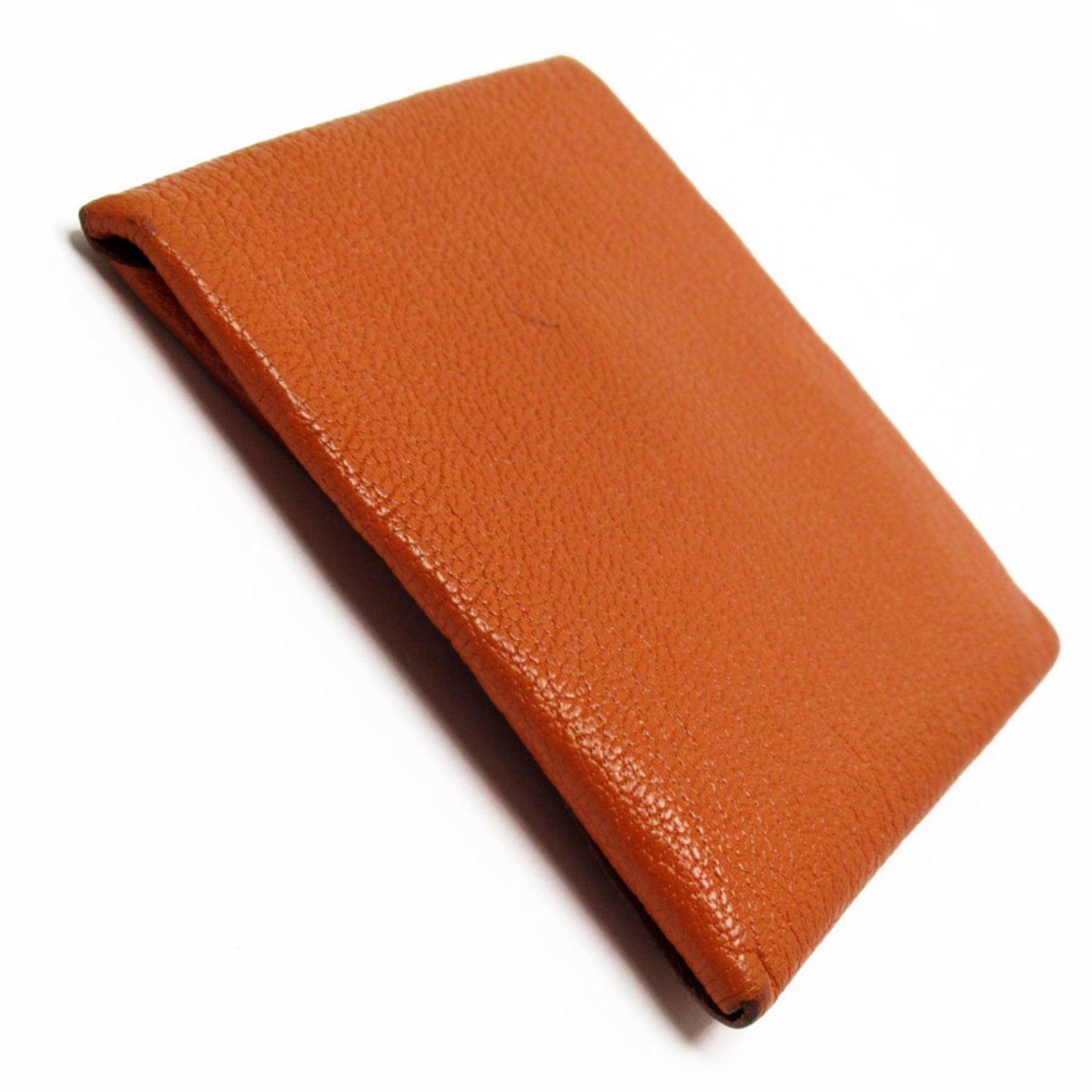 Hermes HERMES Wallet/Coin Case Bastia Chevre Mysore Orange Men's Women's t19195a
