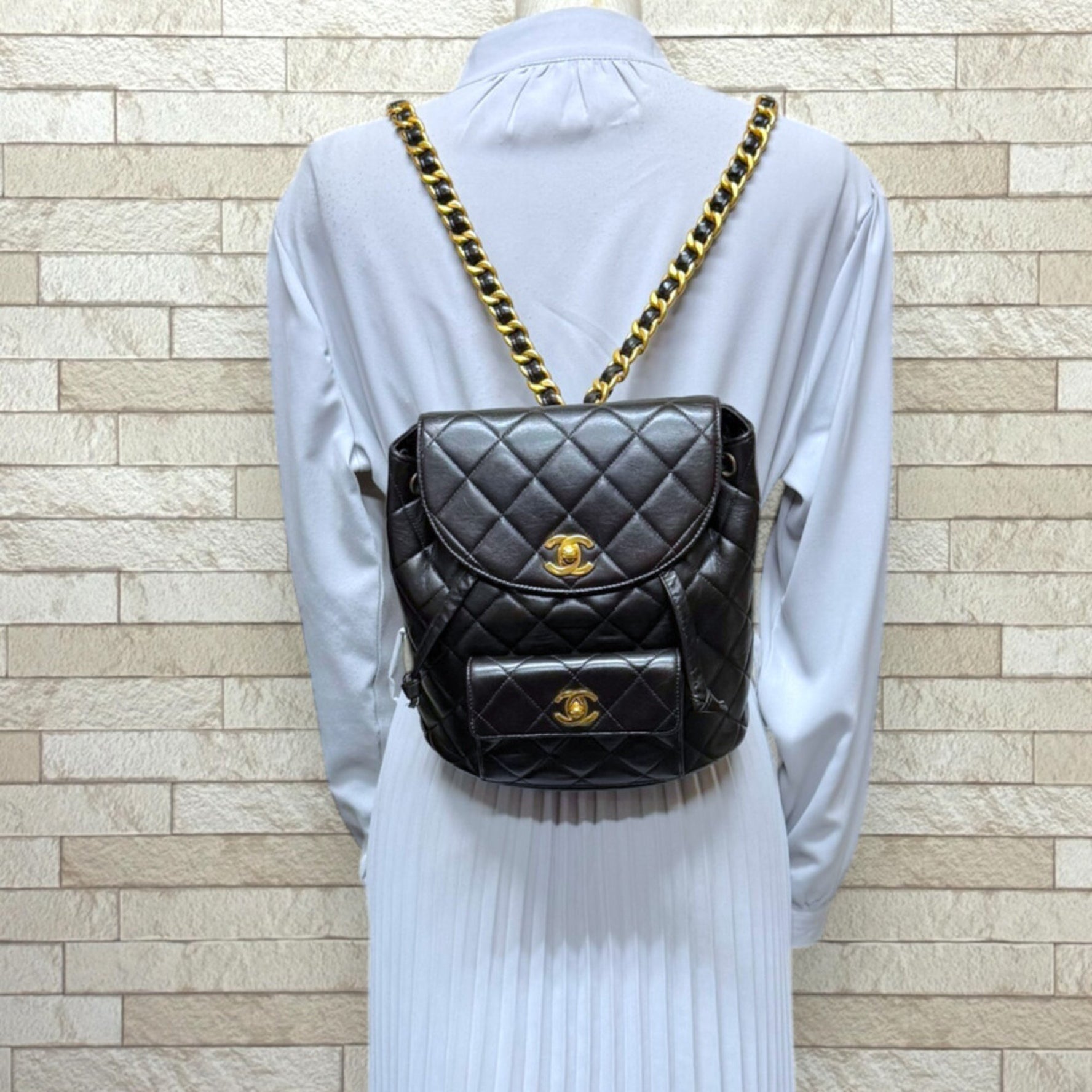 CHANEL Matelasse Backpack/Daypack, Lambskin