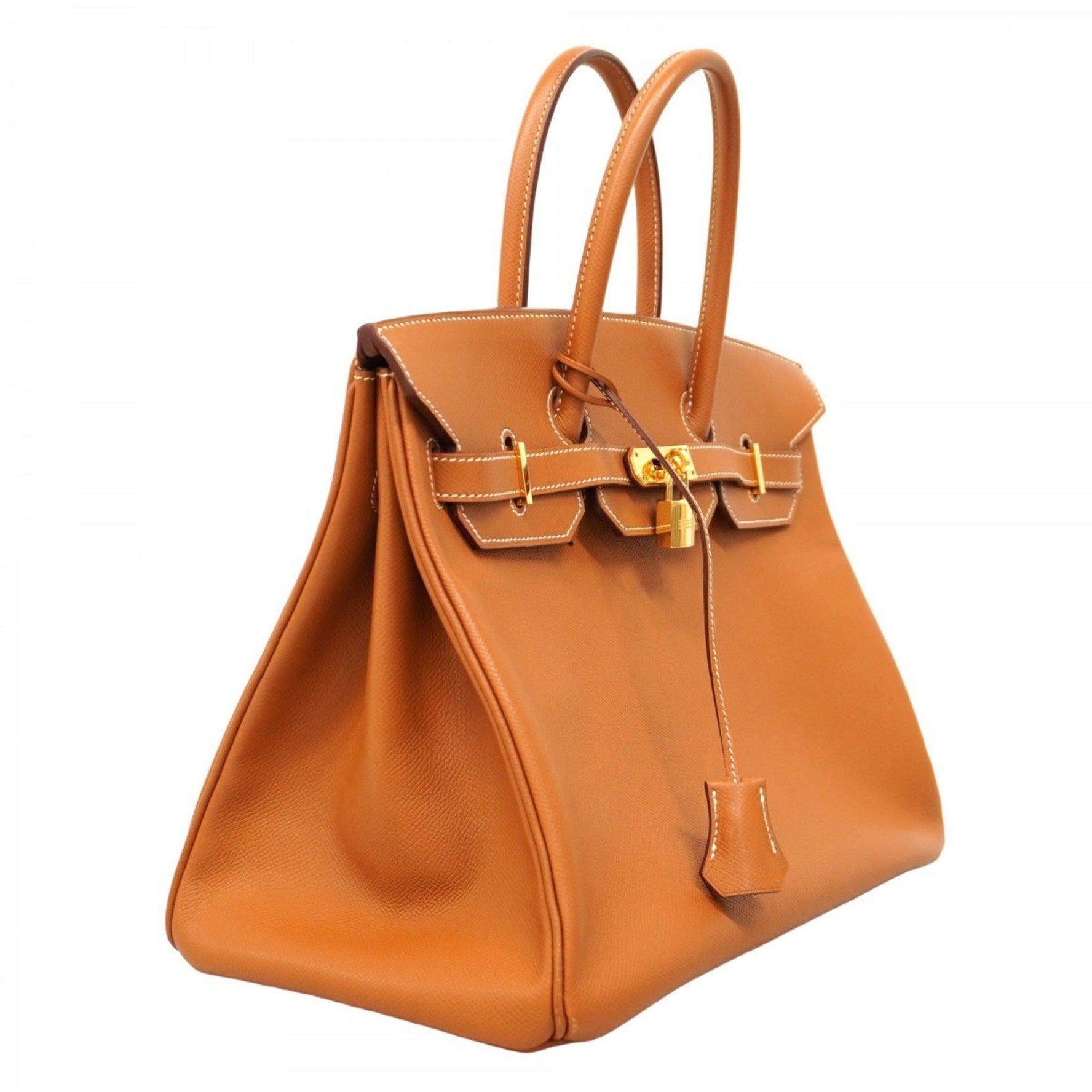 Hermes Hermès Birkin 35 handbag in Epsom leather, gold, with K stamp for women