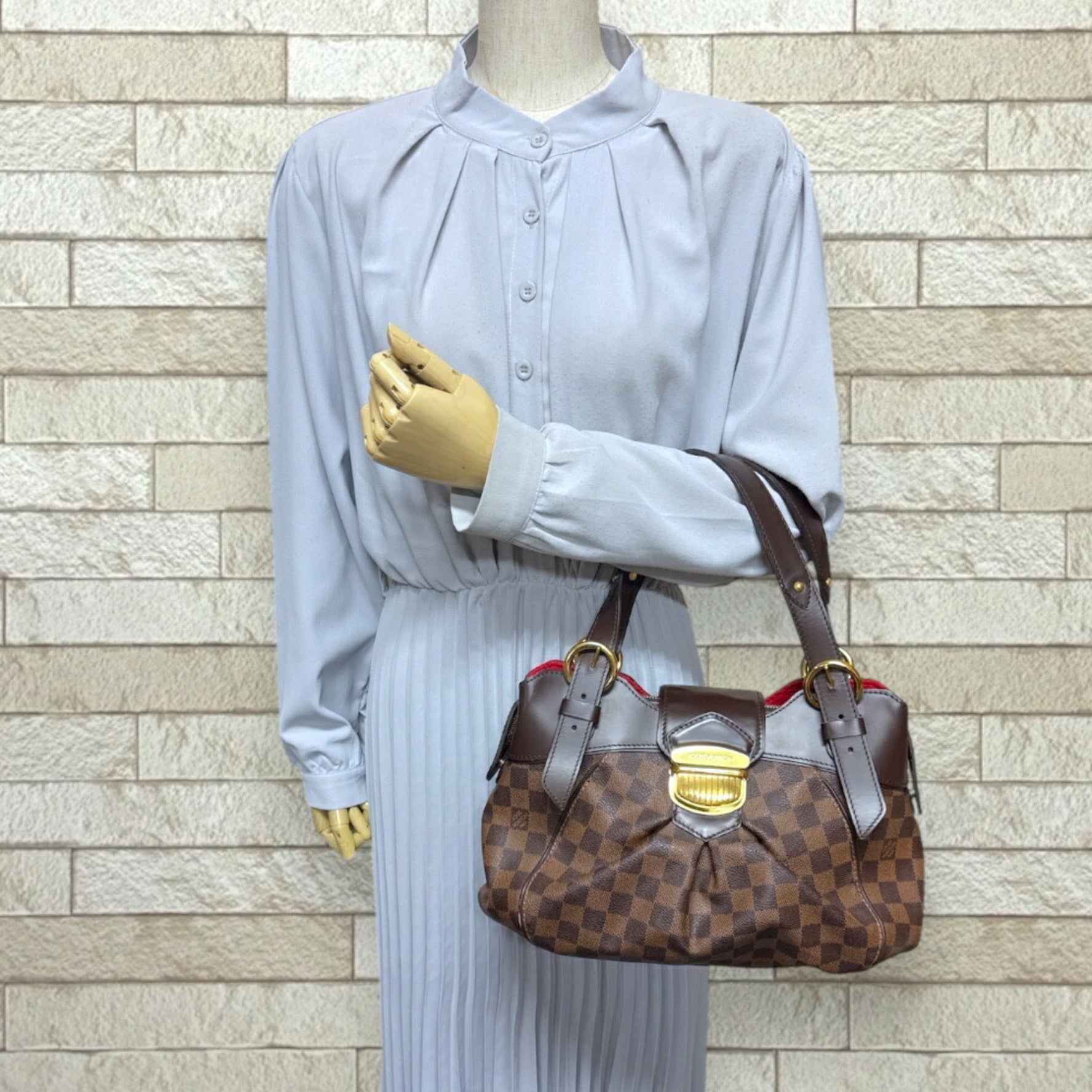 Louis Vuitton Sistine PM Damier Shoulder Bag, Canvas