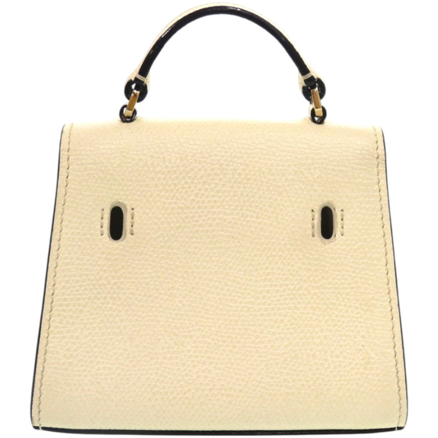 Like new Valextra Iside Belt white leather shoulder bag 0858