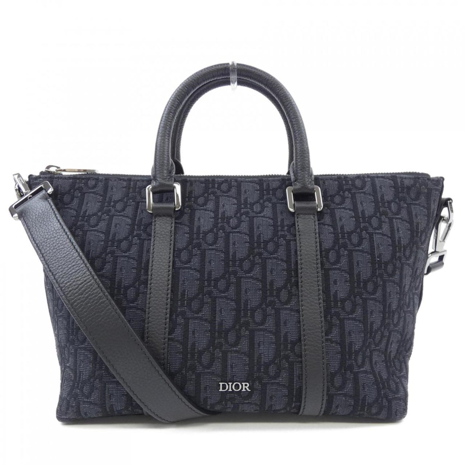 Christian Dior Dior Weekender 25 Oblique Jacquard Handbag