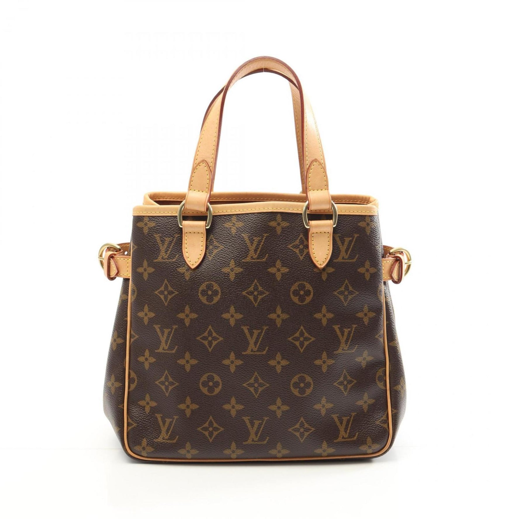 Louis Vuitton Batignolles Monogram Handbag Coated Canvas Leather