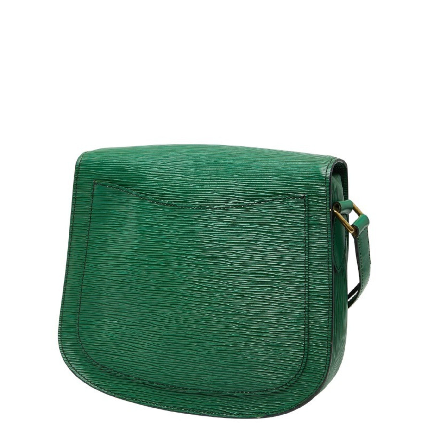 Louis Vuitton Epi Saint-Cloud Shoulder Bag Borneo Green Leather LOUIS VUITTON