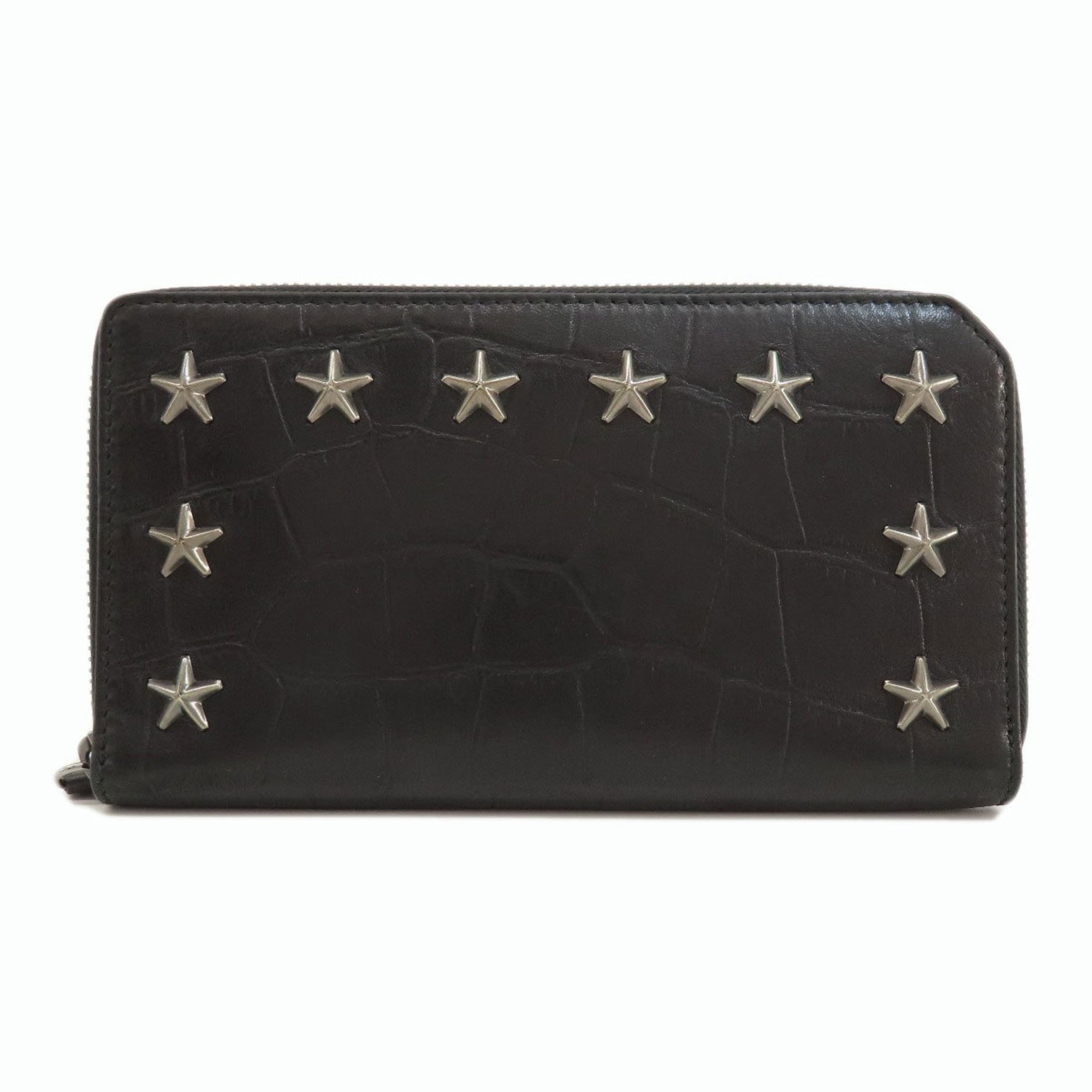 Jimmy Choo Star Studs Long Wallet Leather