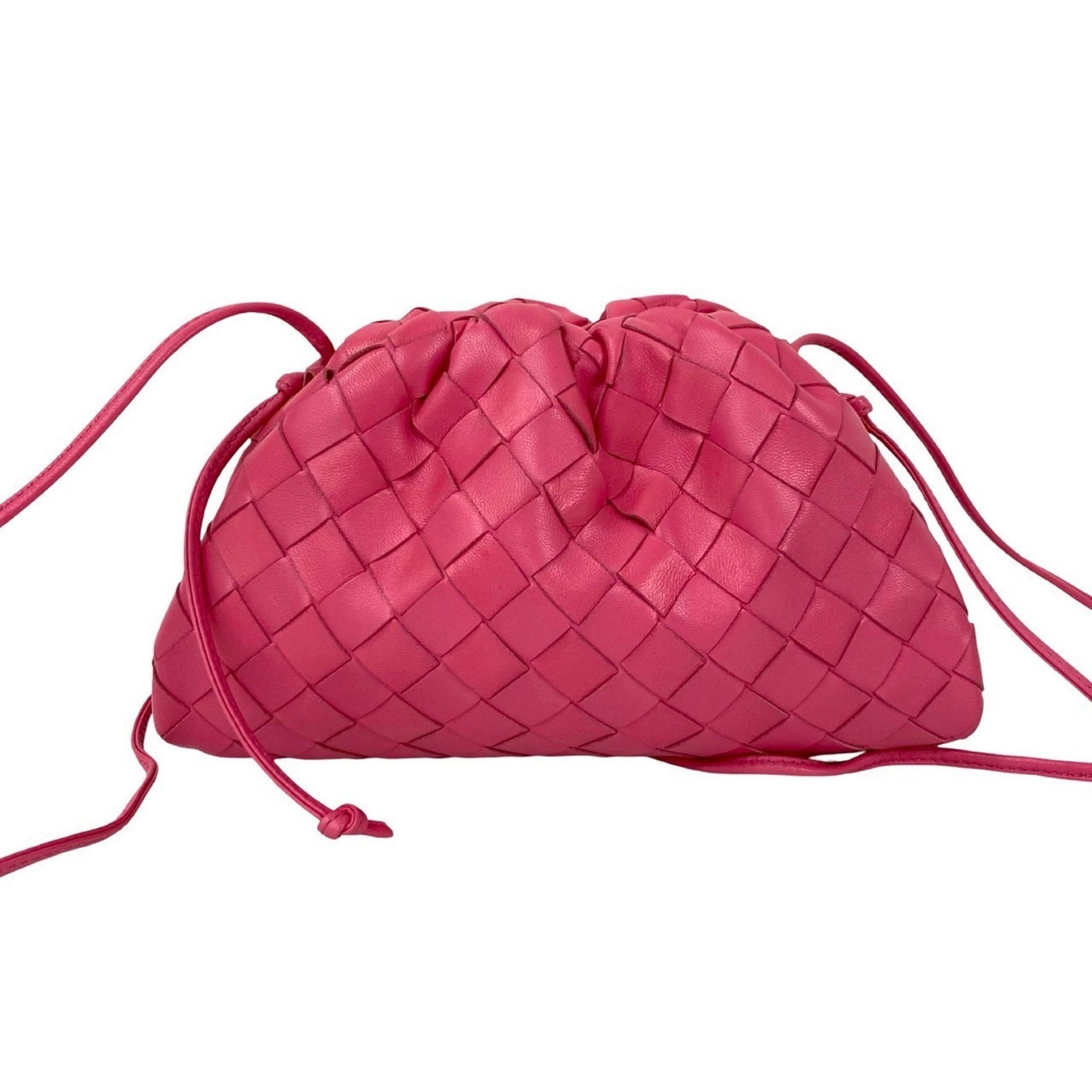 BOTTEGA VENETA The Mini Pouch Intrecciato Leather Shoulder Bag