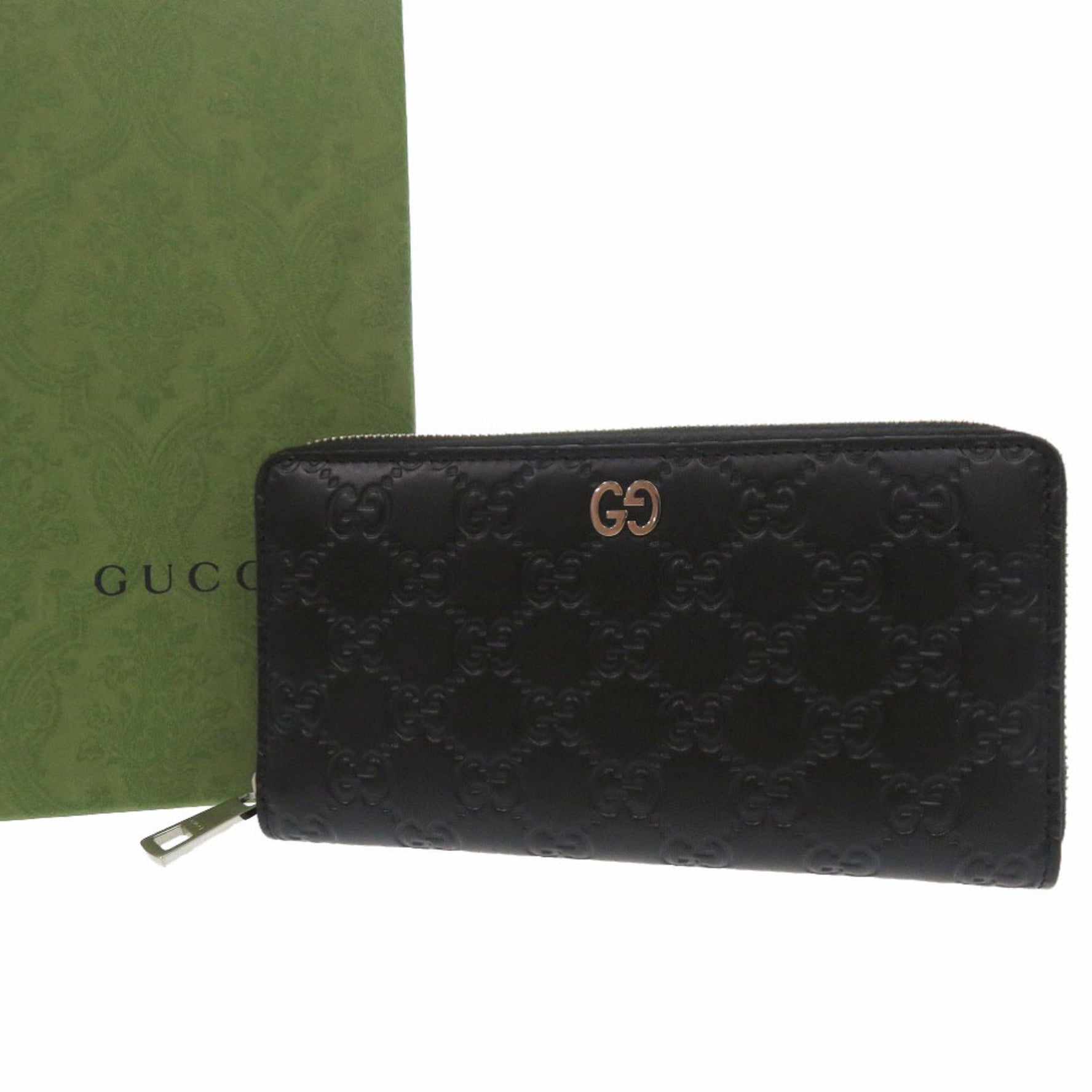 Gucci Guccissima Zip-Around Wallet Long Leather