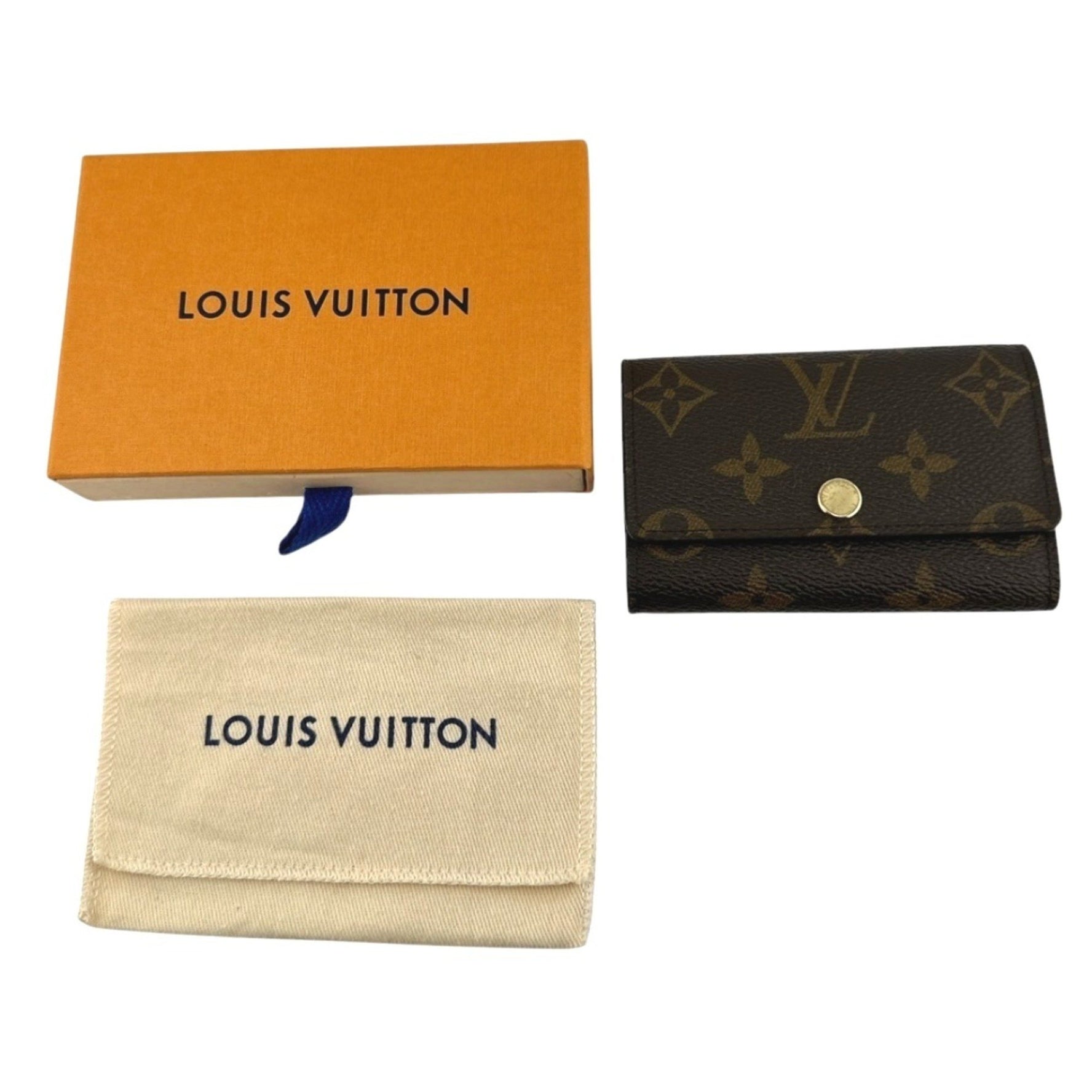 Louis Vuitton LOUIS VUITTON Key Case 6 Monogram Multicle Canvas M62630 Brown LV