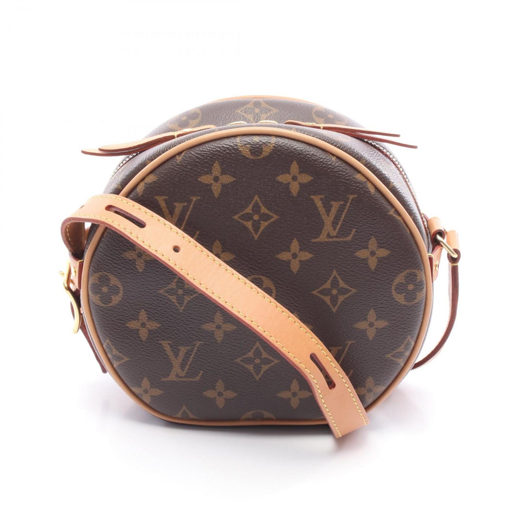 Louis Vuitton Boite Chapeau Souple PM Shoulder Bag in Coated Canvas and Leather with Monogram Design