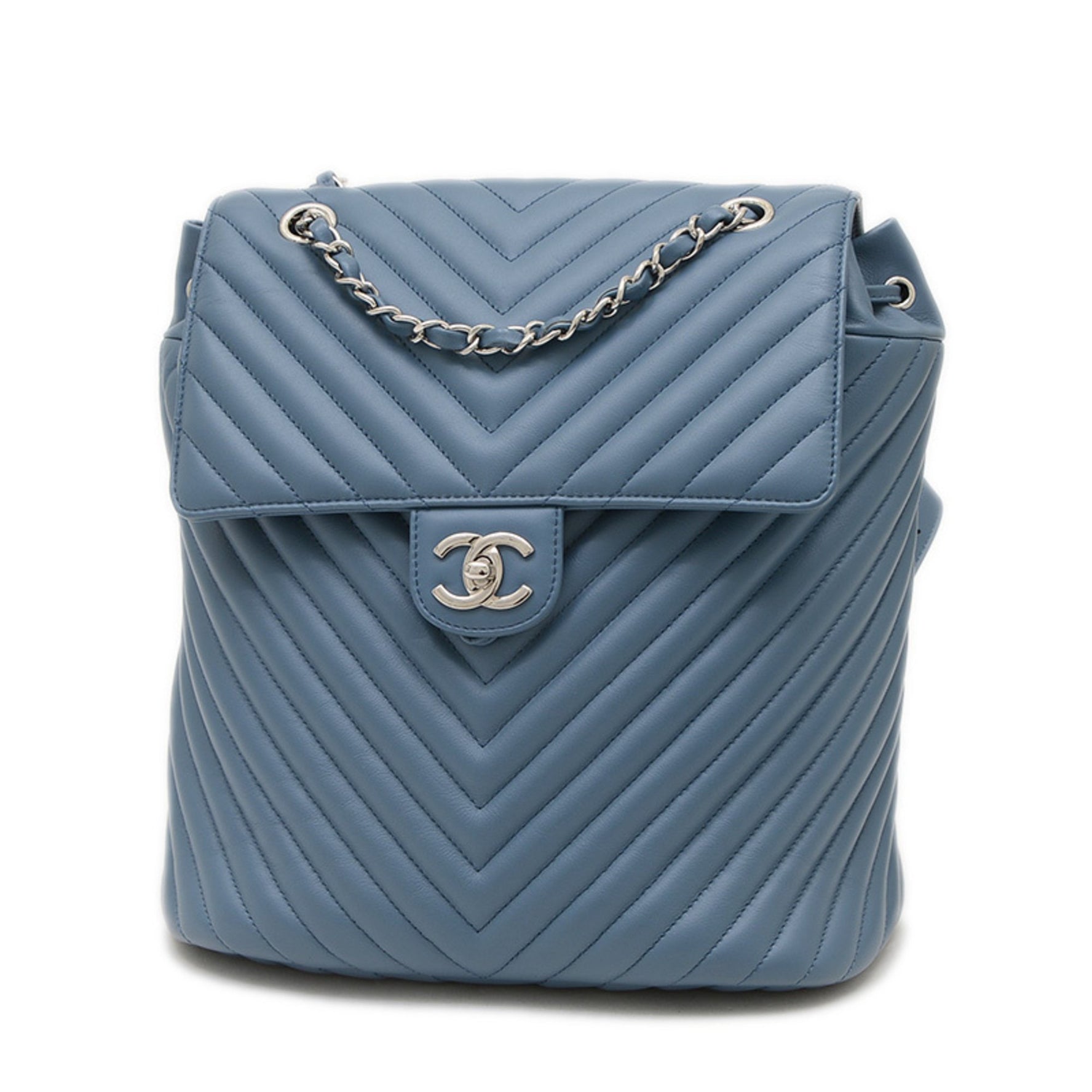 Chanel Chevron Backpack in Lambskin BP