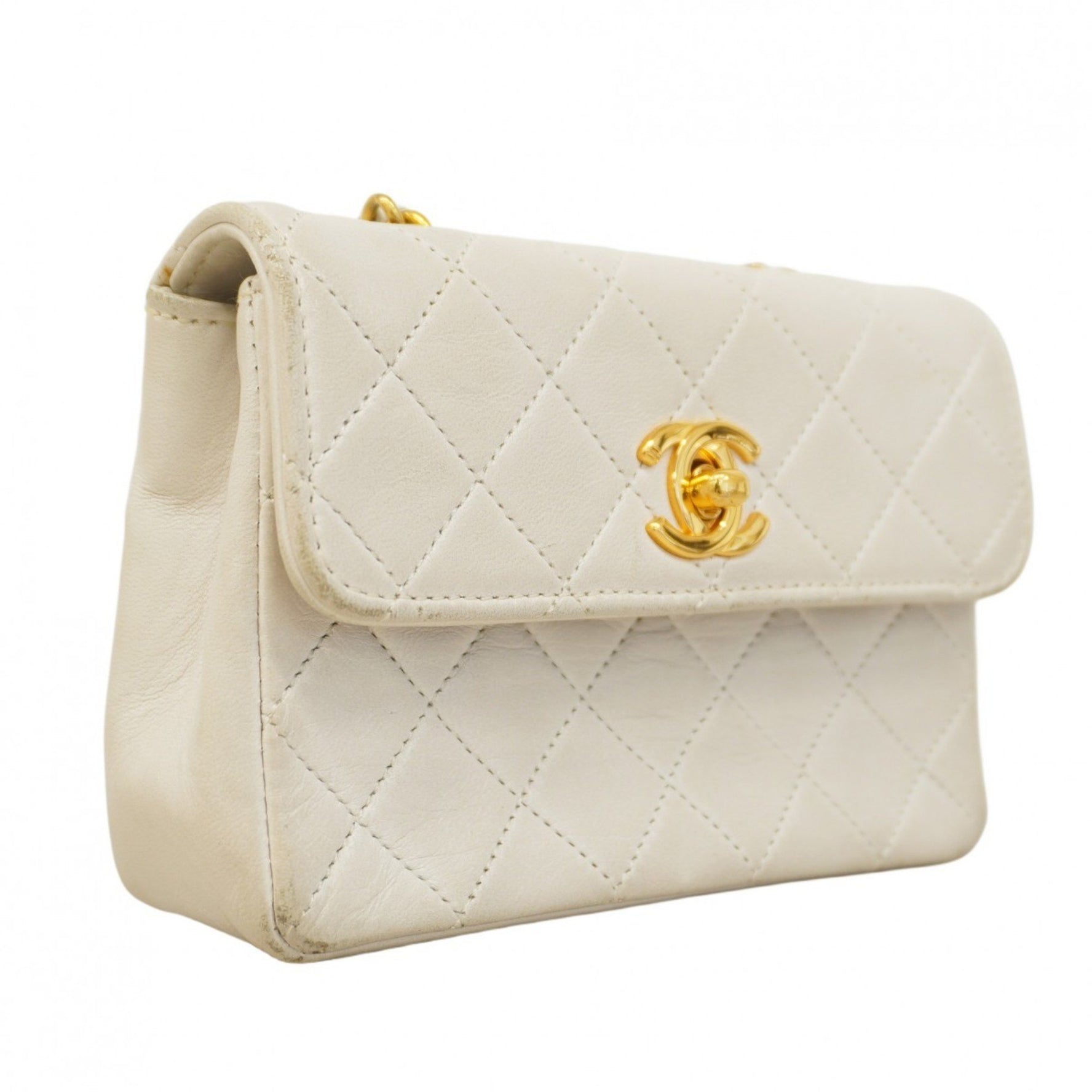 Chanel Mini Matelasse Shoulder Bag with Chain Bag, Lambskin
