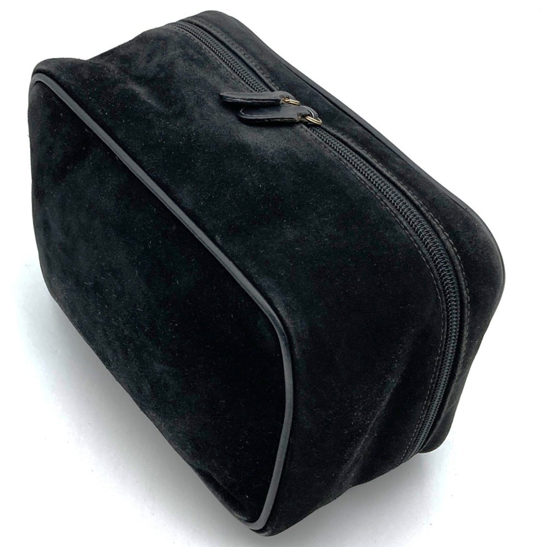 GUCCI 032 106 0140 Vanity Bag Pouch Horsebit Suede Leather