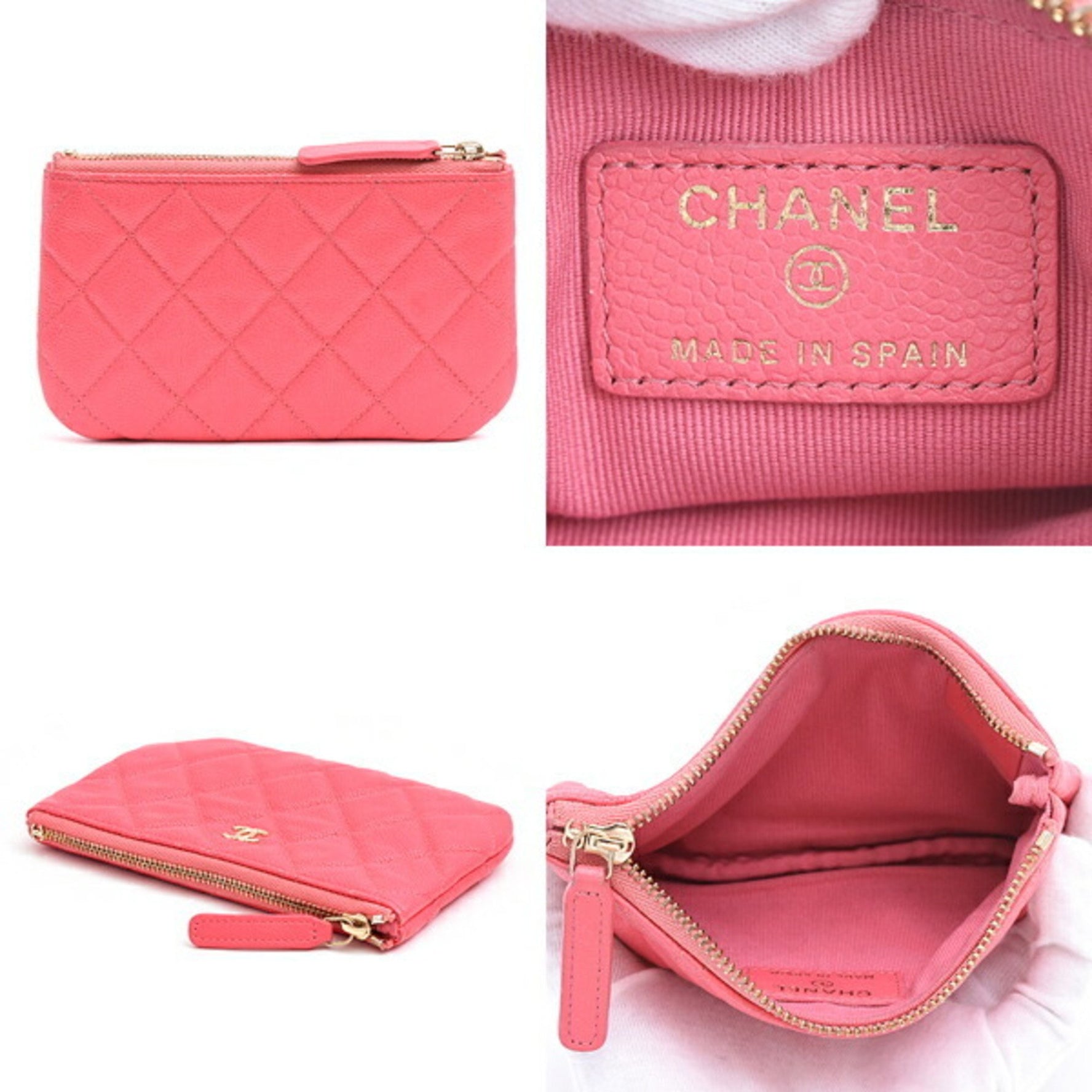 Chanel Matelasse Mini Pouch Random Wallet/Coin Case Soft Caviar Skin