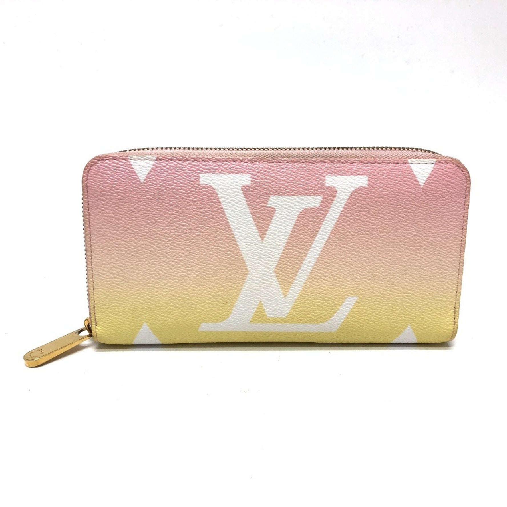 LOUIS VUITTON M80361 Monogram by the Pool Zippy Wallet, Canvas, Women's, Pink