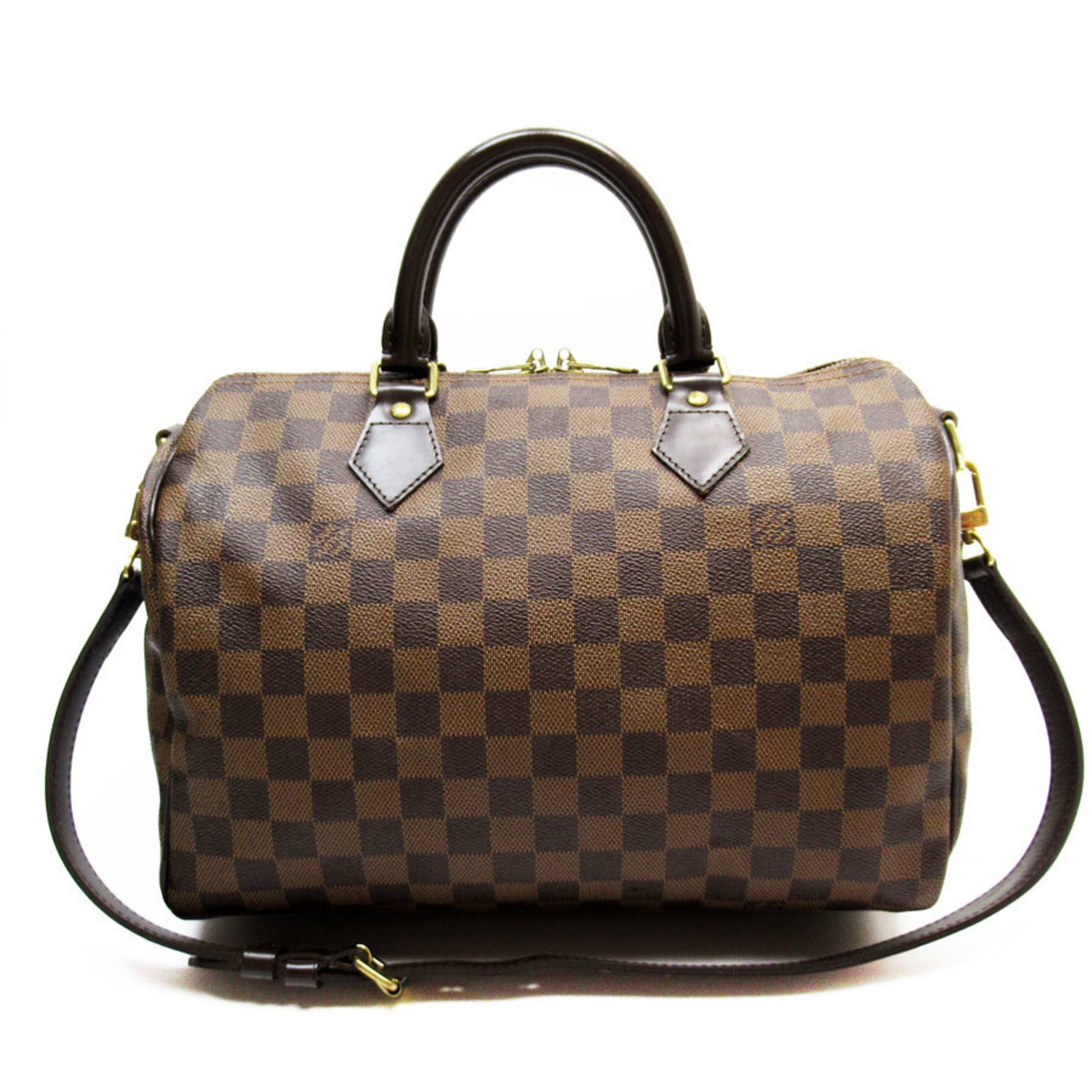 Louis Vuitton LOUIS VUITTON Handbag Shoulder Bag Damier Speedy Bandouliere 30 Canvas Ebene Women's N41367 t19529i