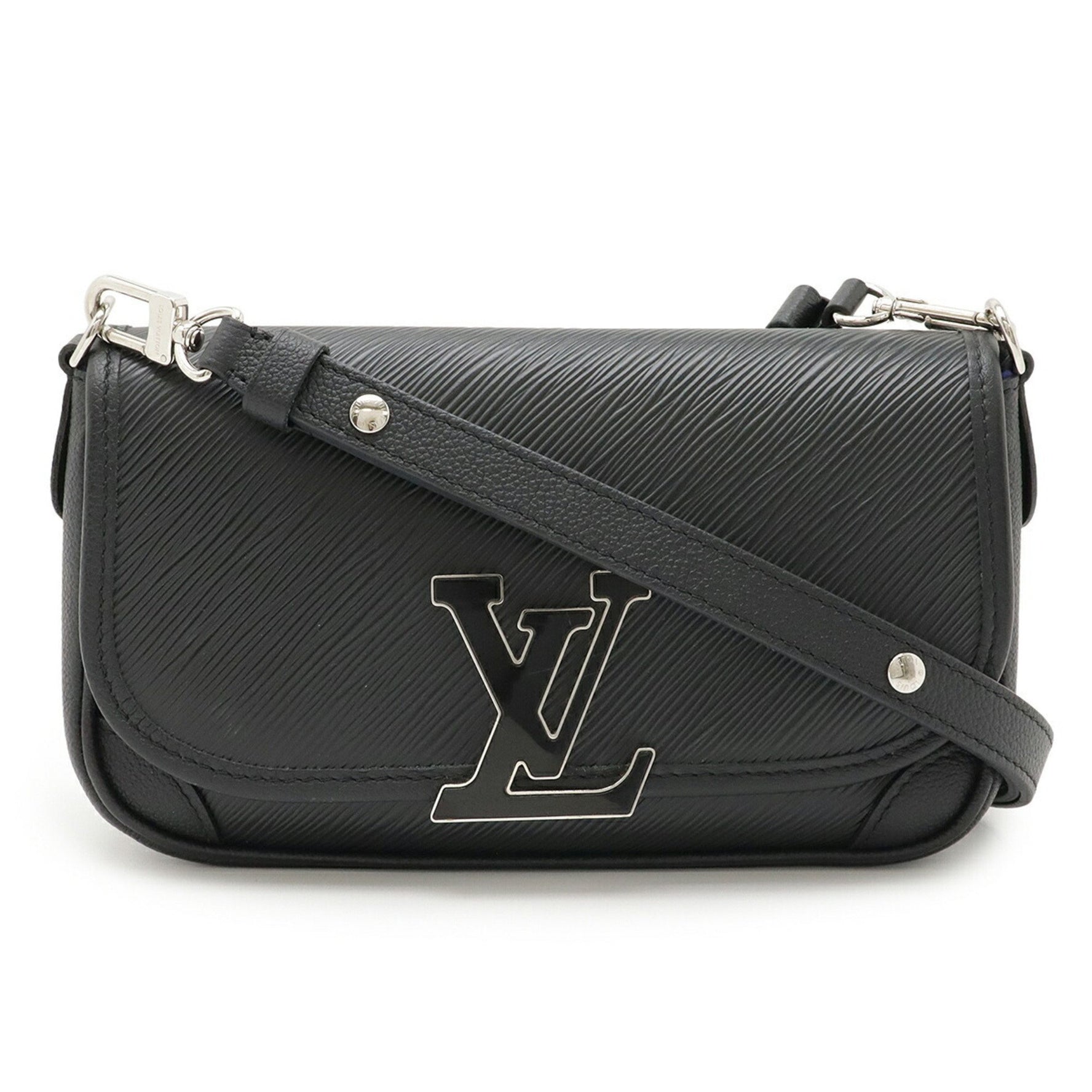 LOUIS VUITTON Epi Bussi NM Shoulder Bag/Clutch Bag Noir Black