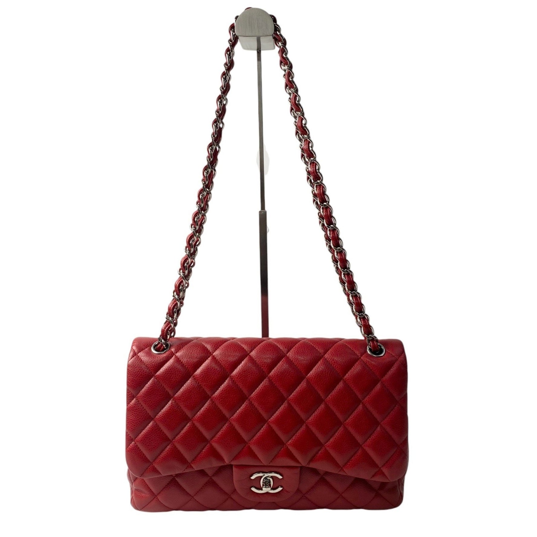 CHANEL Double Flap Matelasse Shoulder Bag with Turn Lock, No. 14